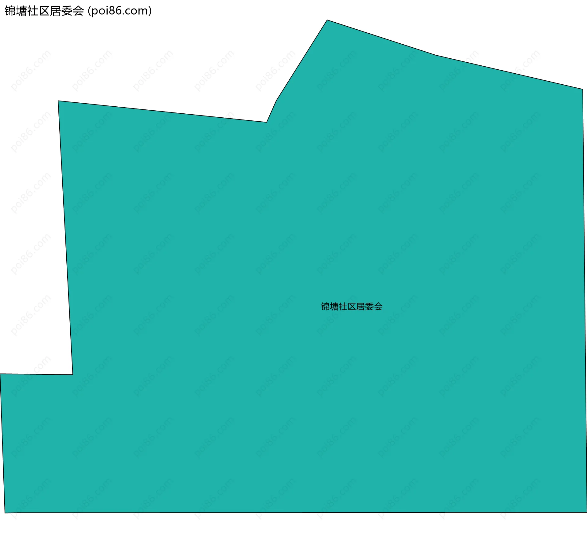 锦塘社区居委会边界地图