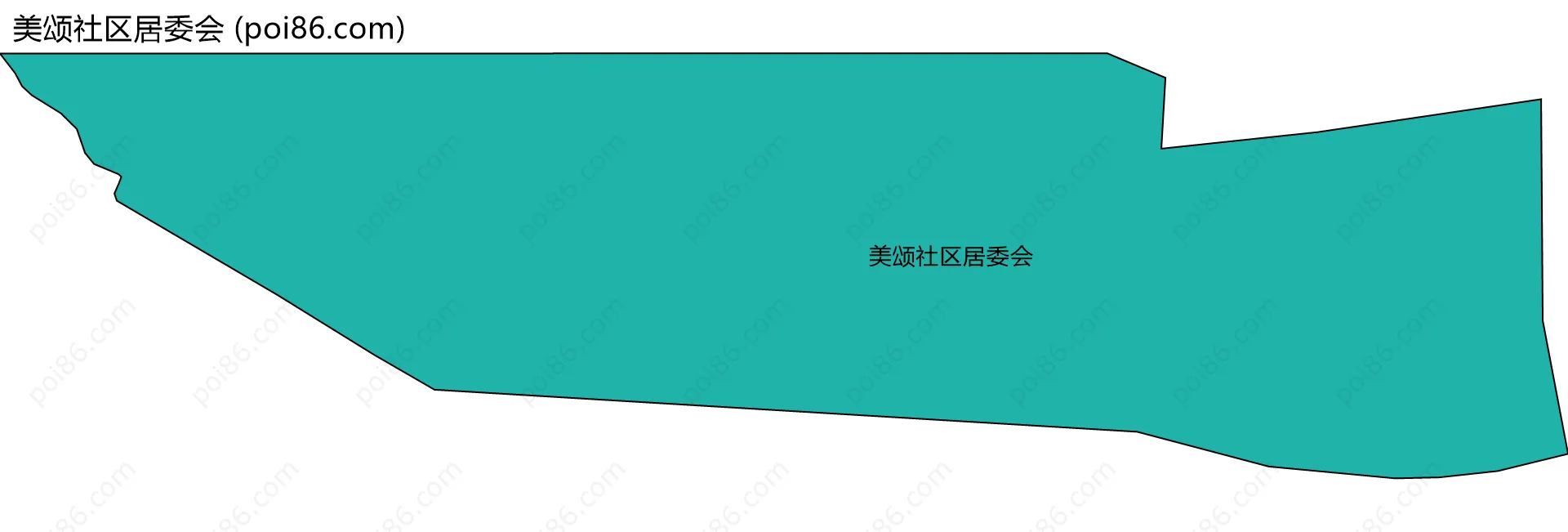 美颂社区居委会边界地图