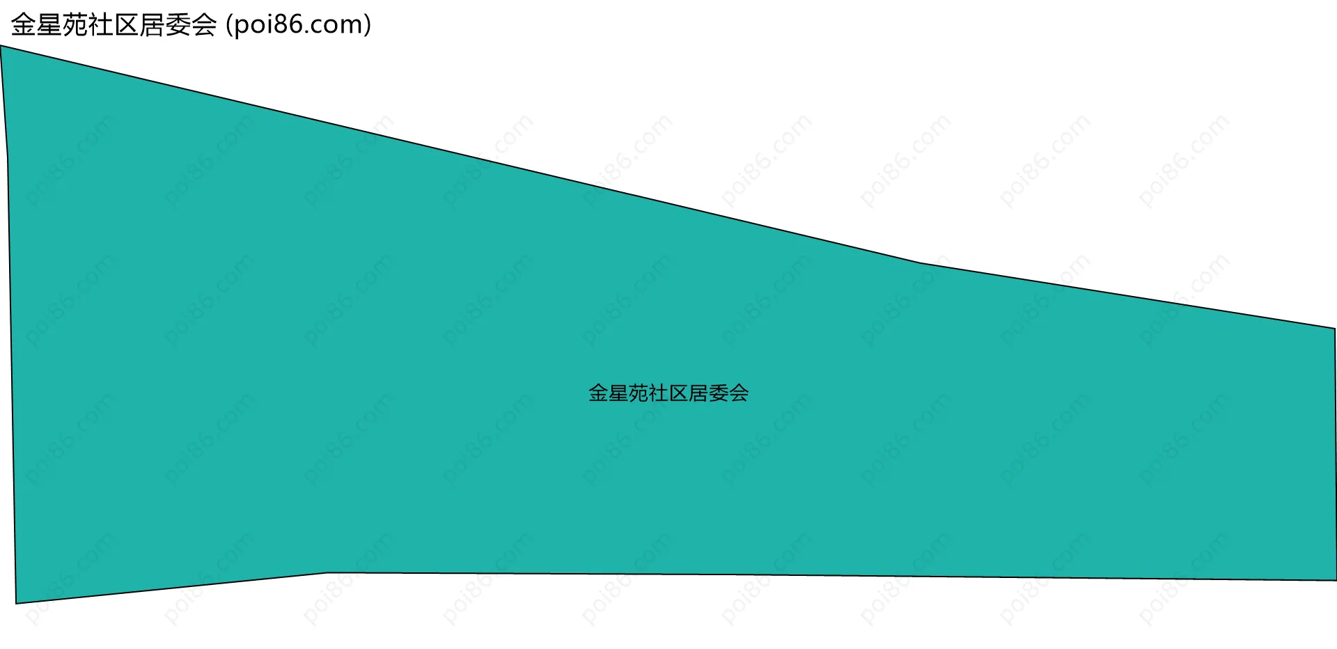 金星苑社区居委会边界地图