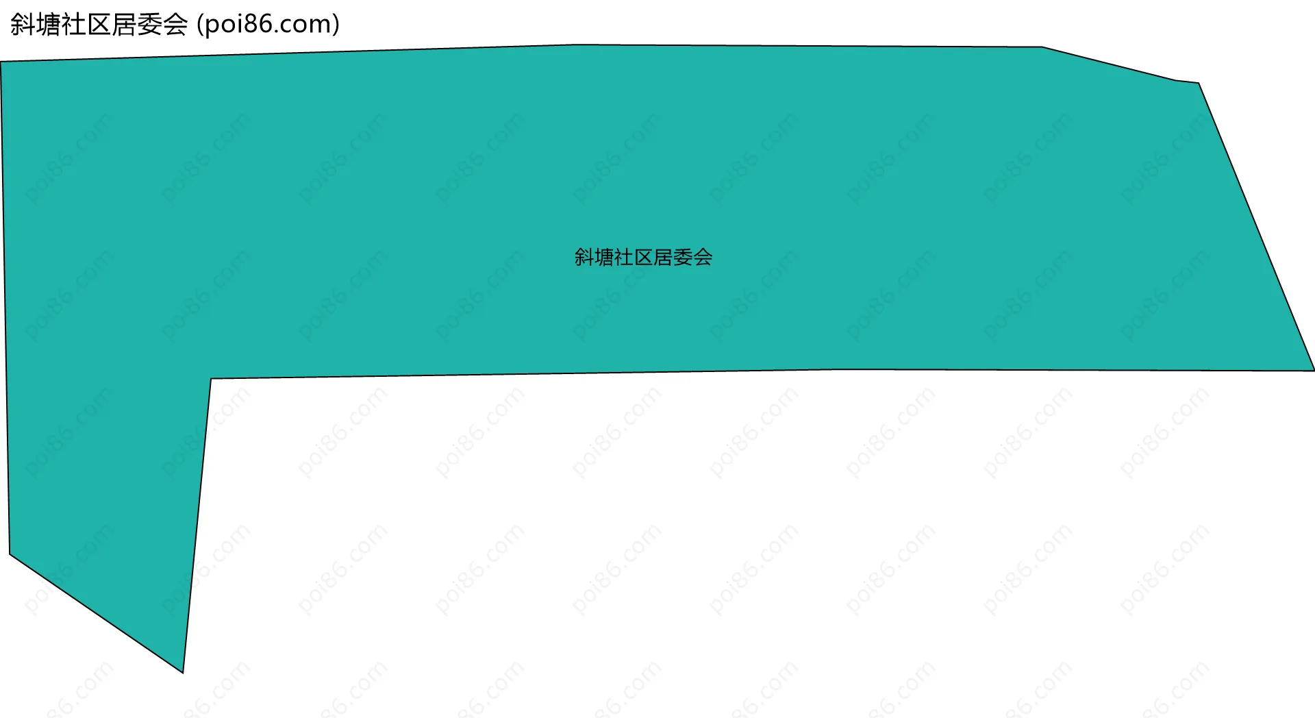 斜塘社区居委会边界地图