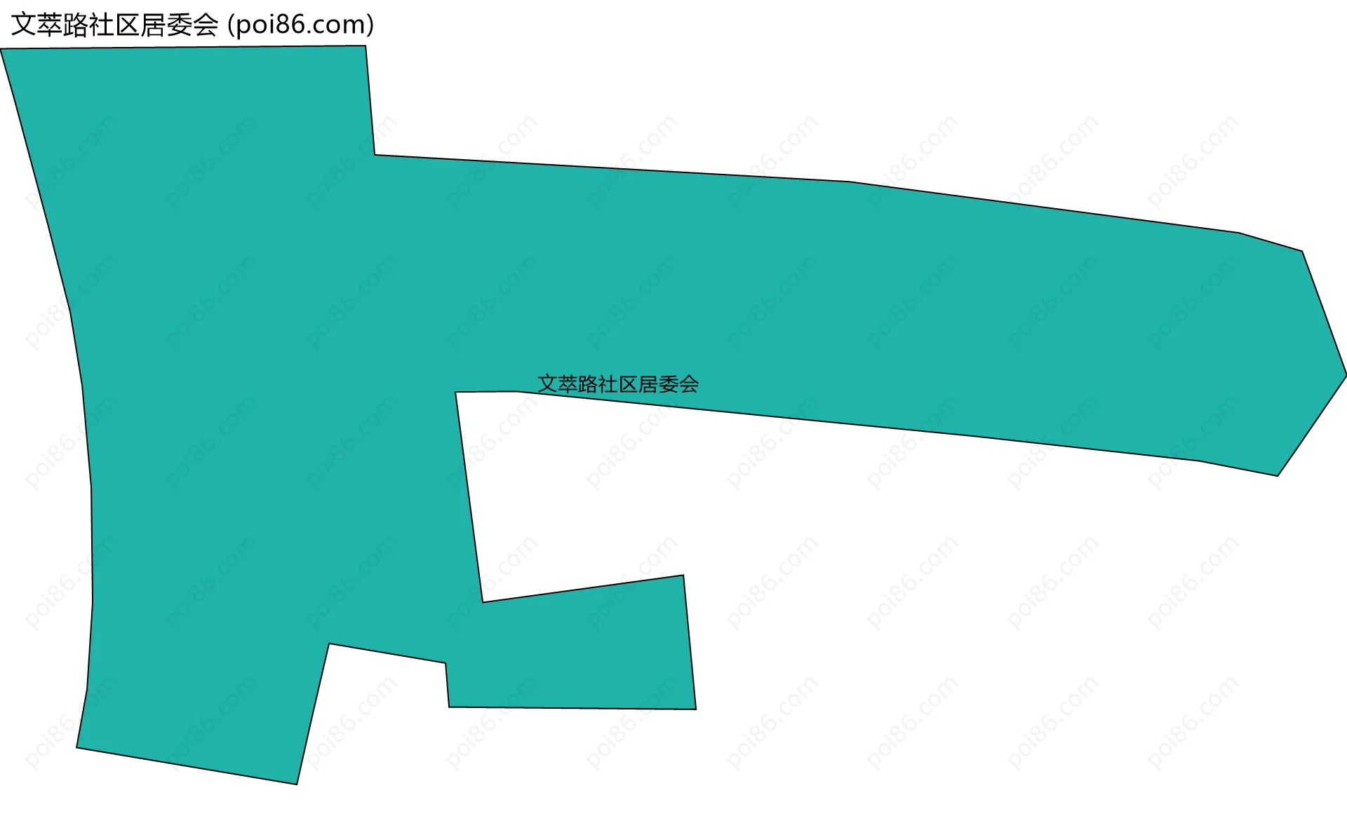 文萃路社区居委会边界地图