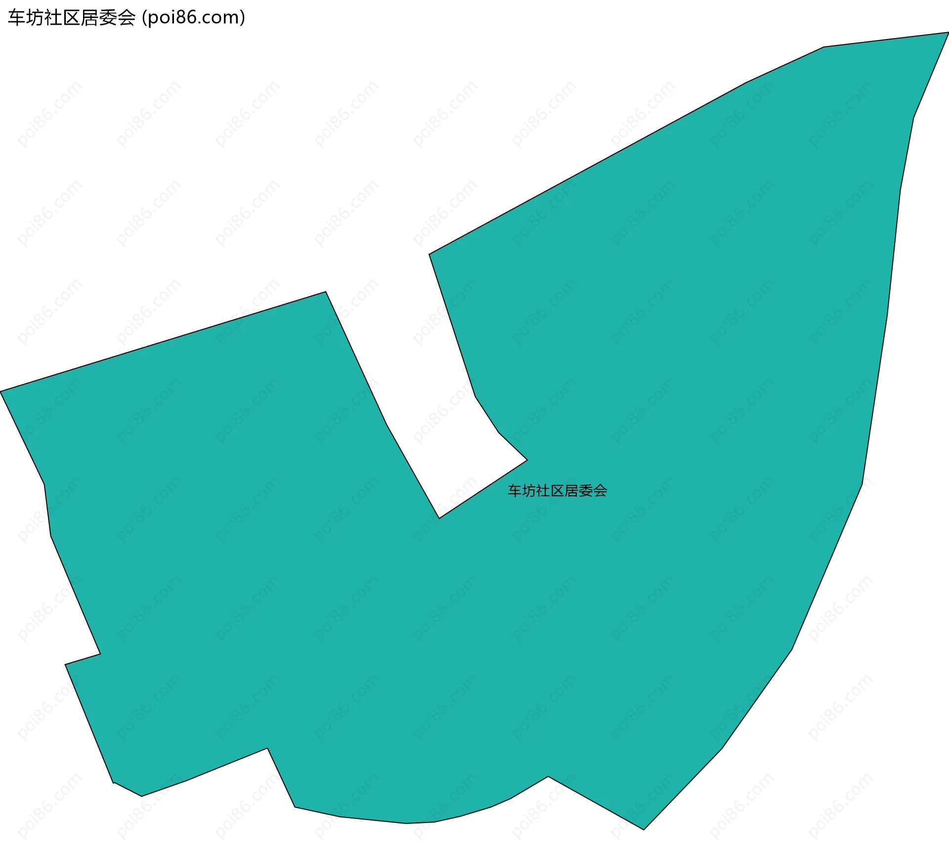 车坊社区居委会边界地图