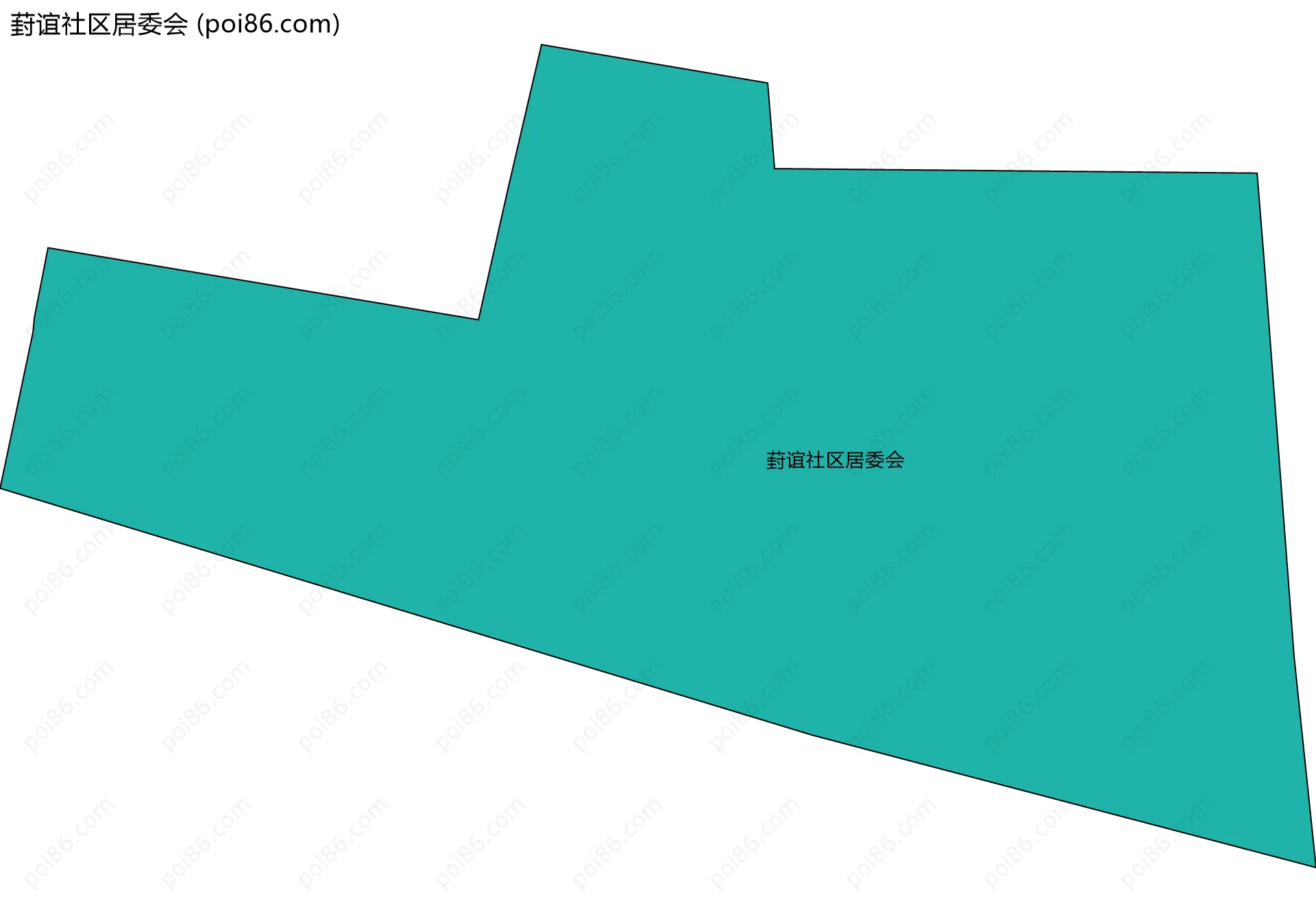 葑谊社区居委会边界地图