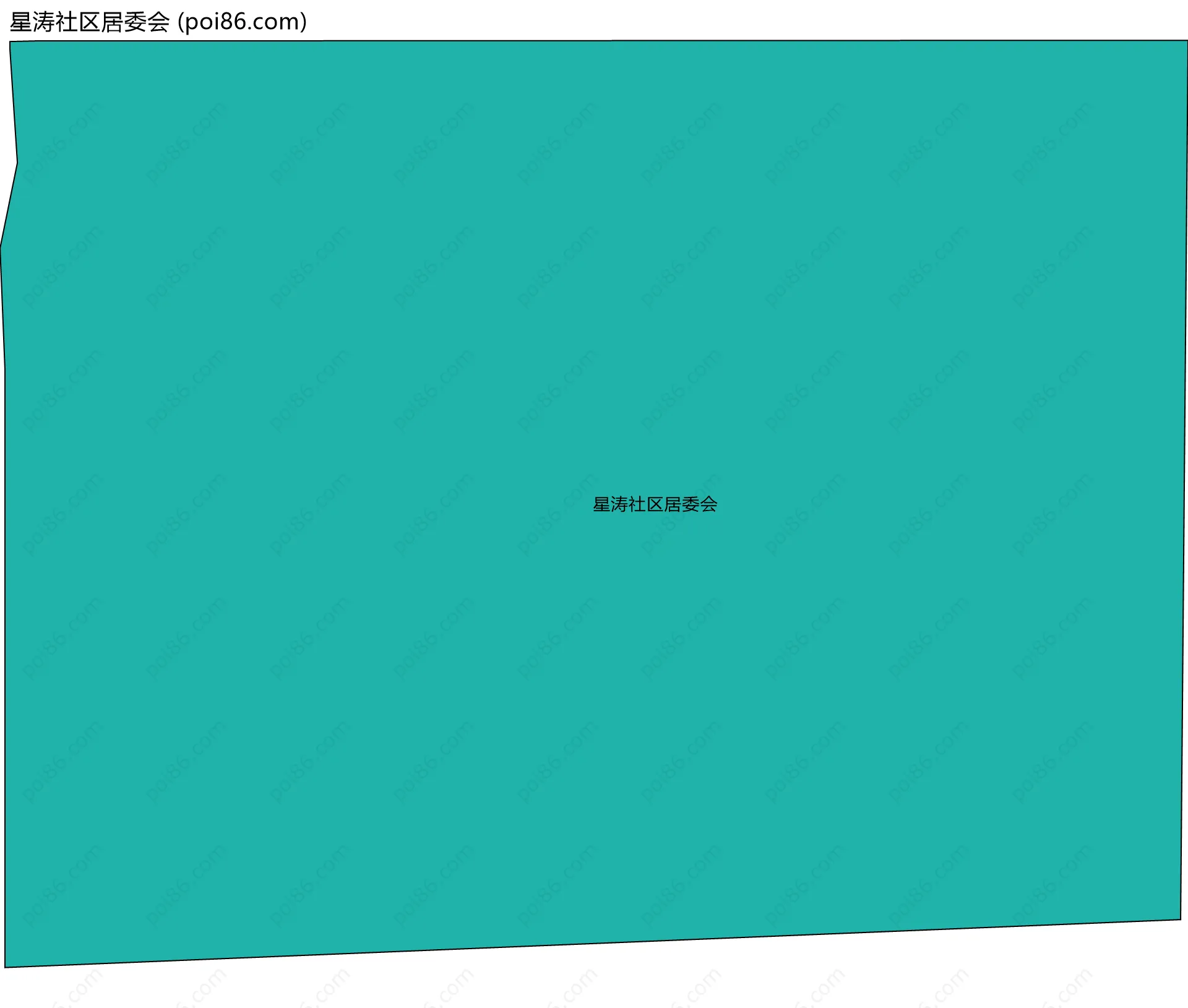 星涛社区居委会边界地图