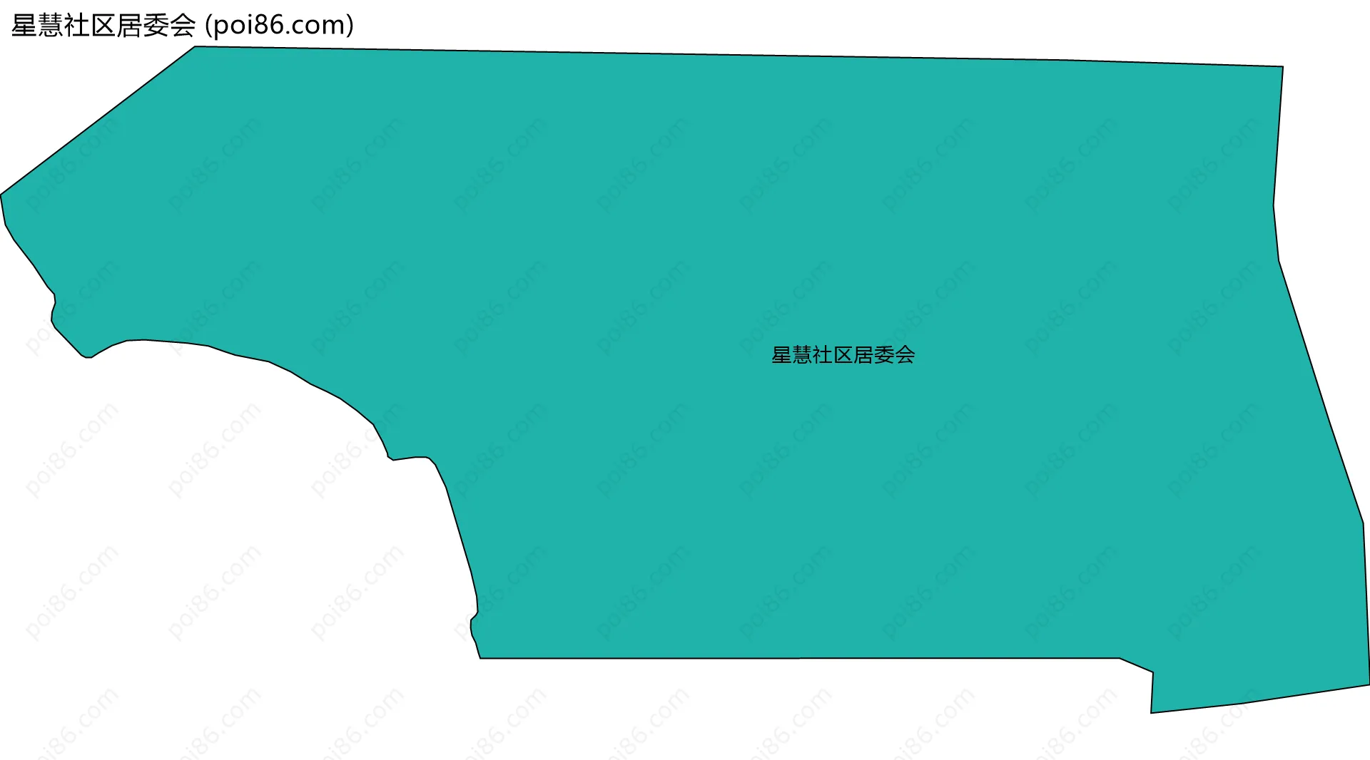 星慧社区居委会边界地图