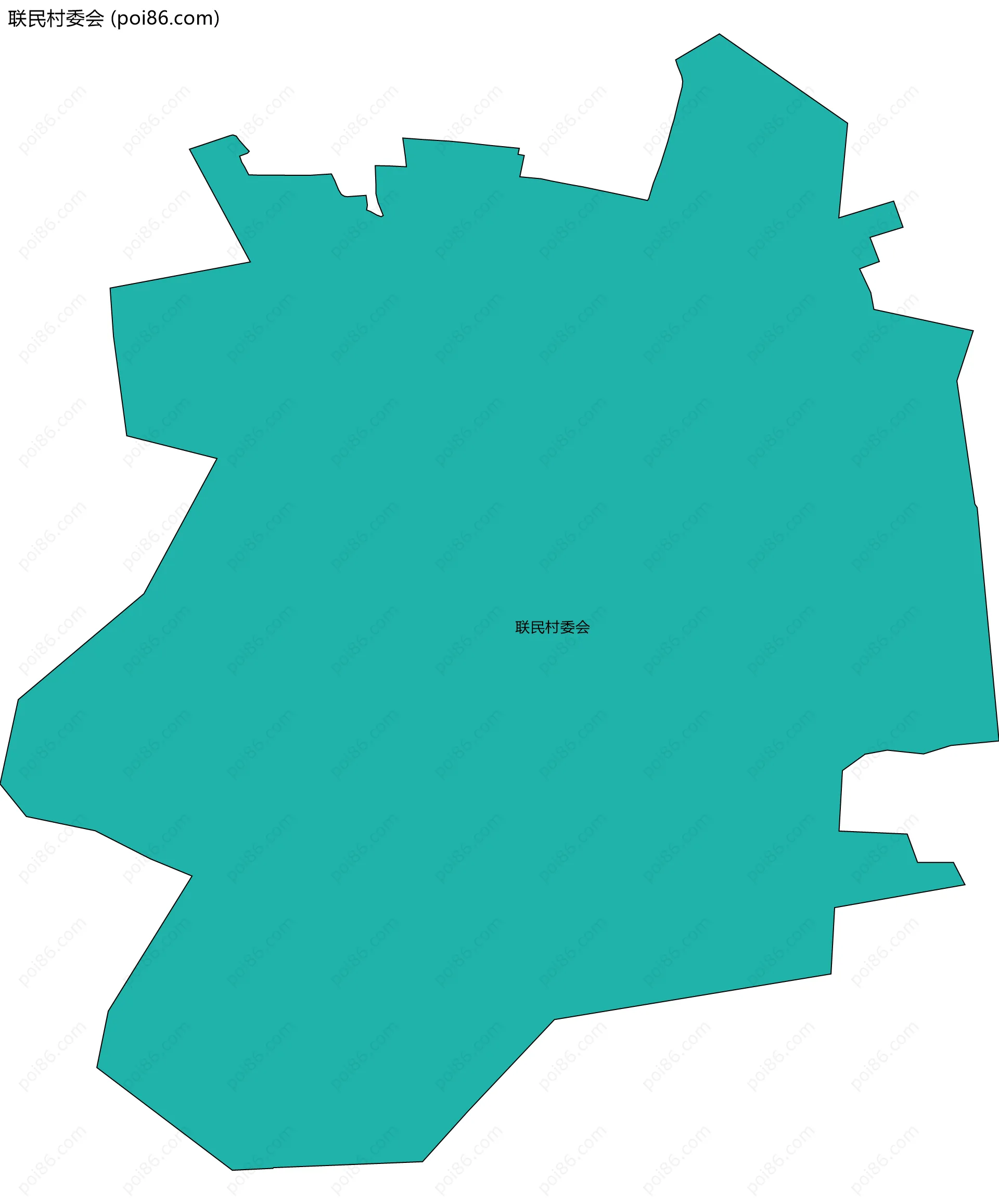 联民村委会边界地图