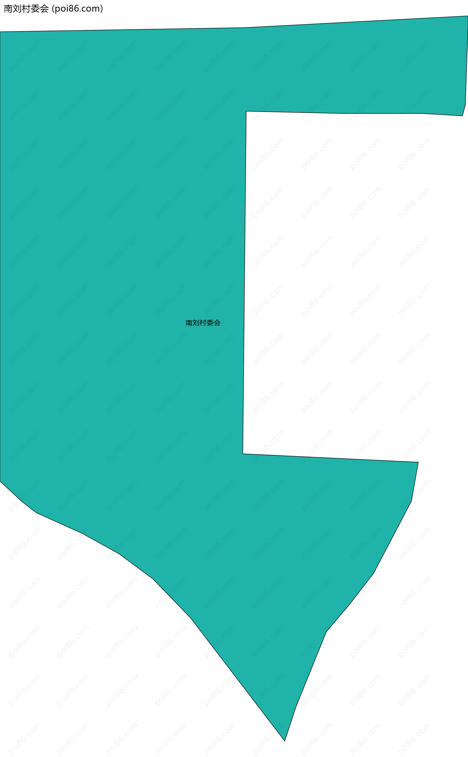 南刘村委会边界地图