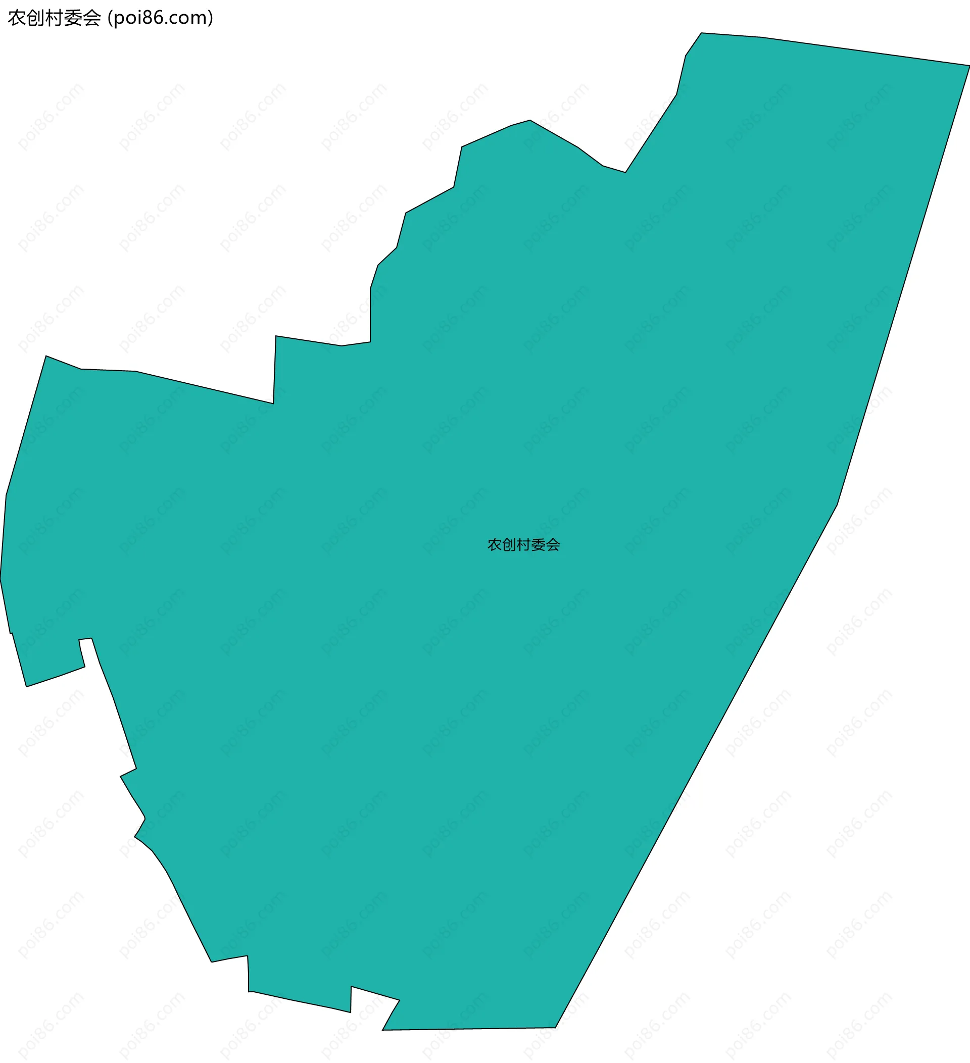 农创村委会边界地图