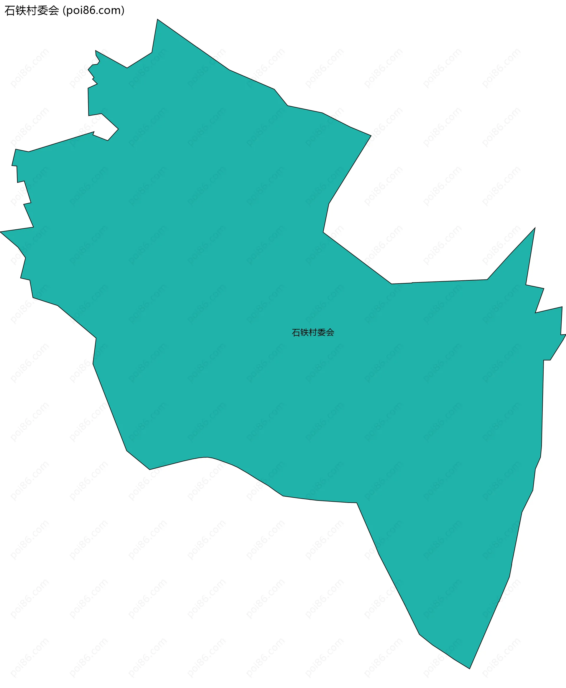 石铁村委会边界地图