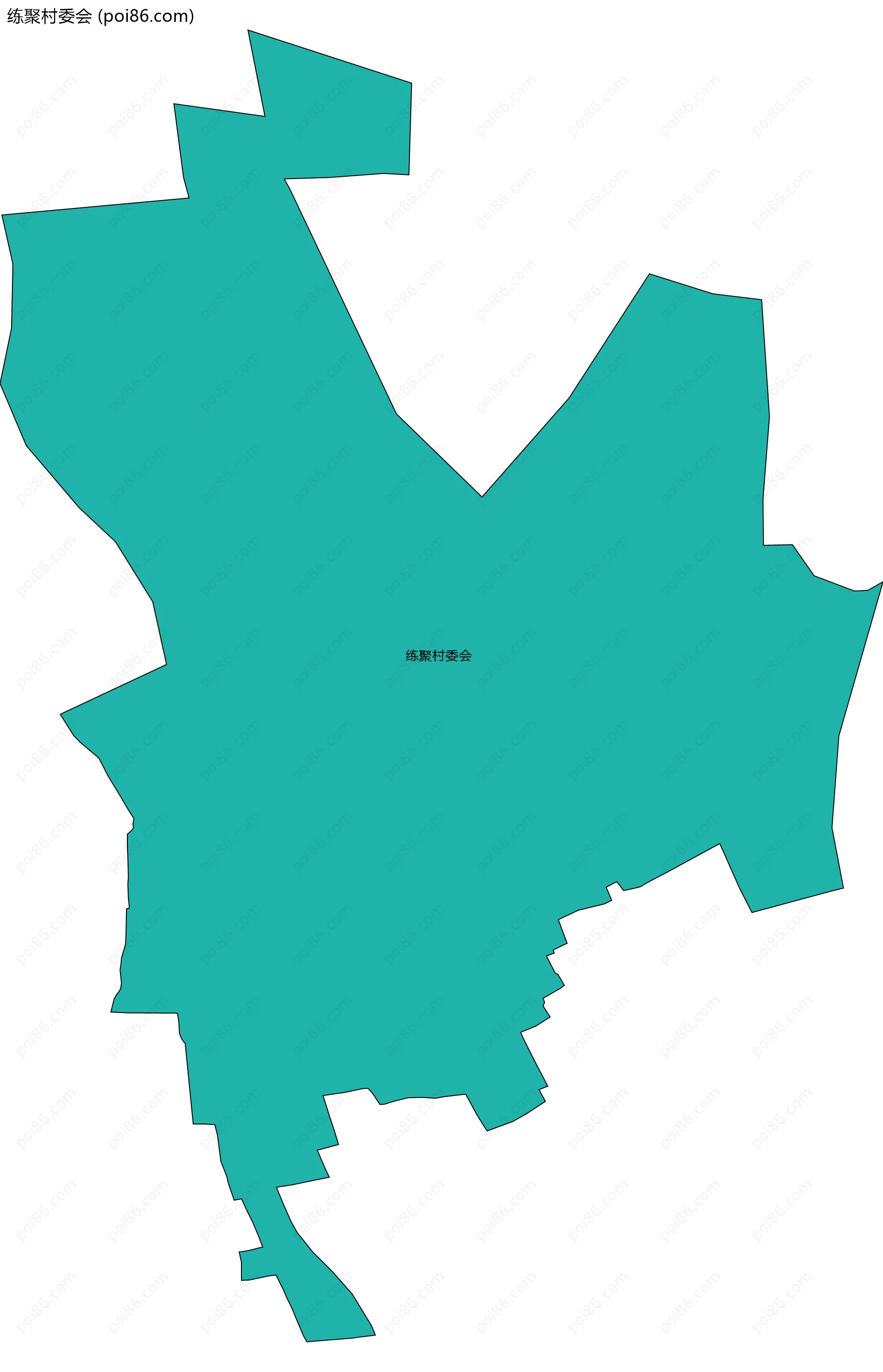 练聚村委会边界地图