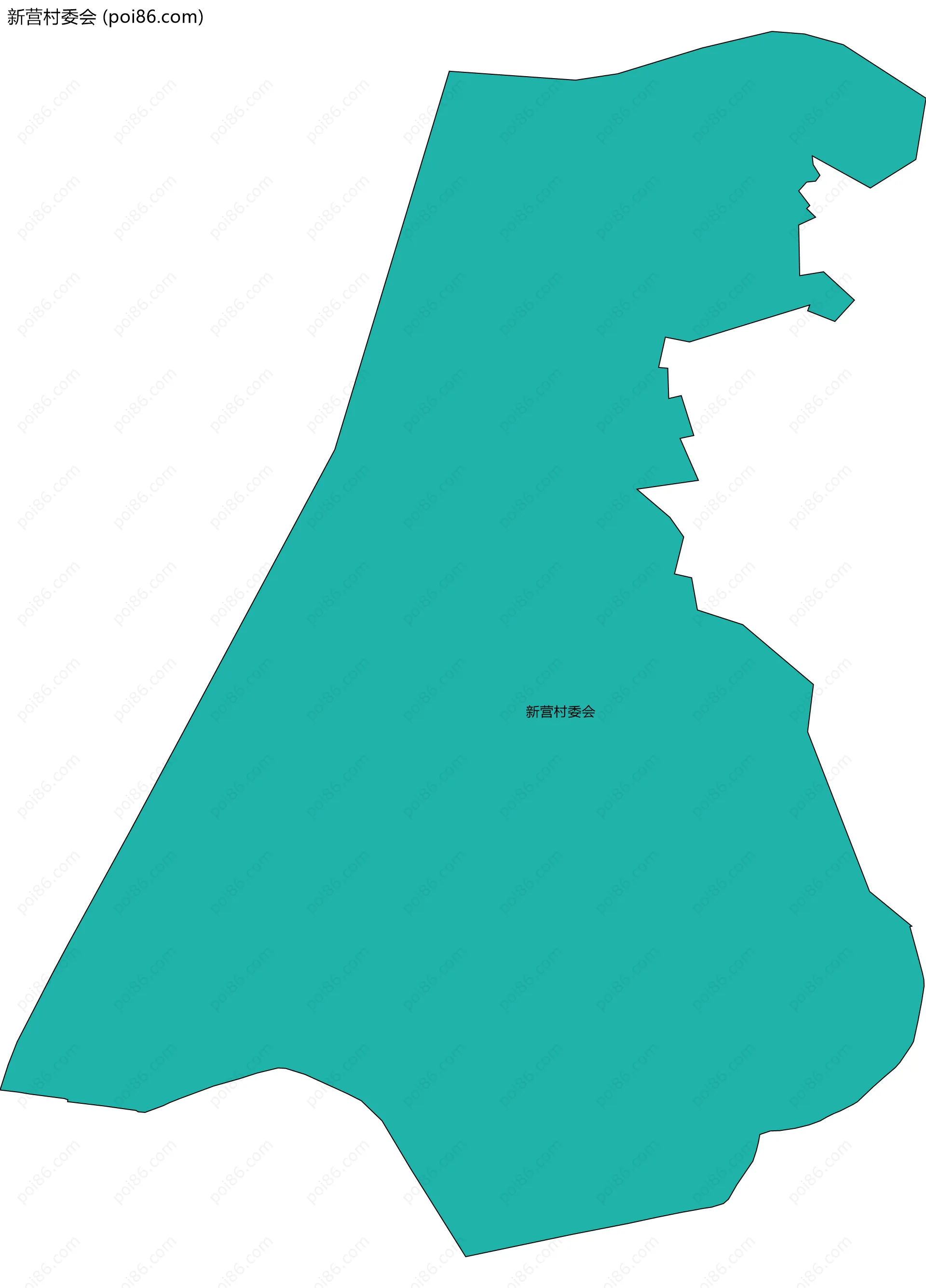 新营村委会边界地图