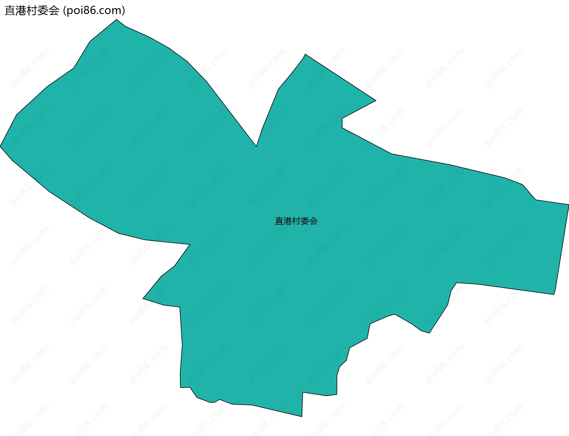 直港村委会边界地图