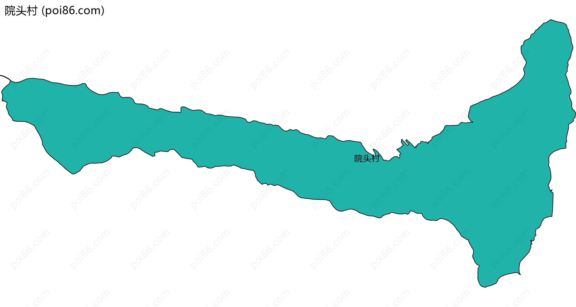 院头村边界地图