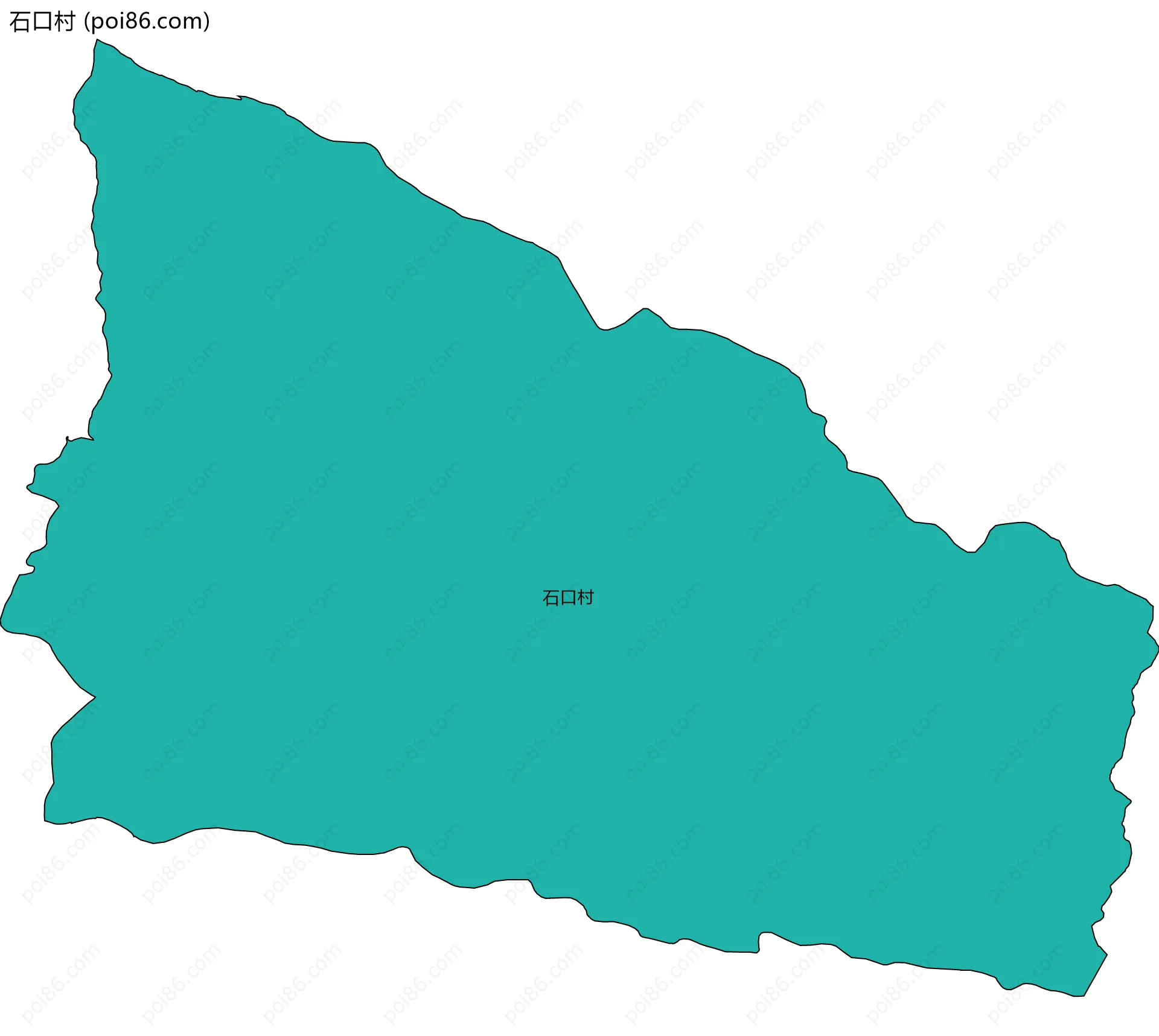 石口村边界地图