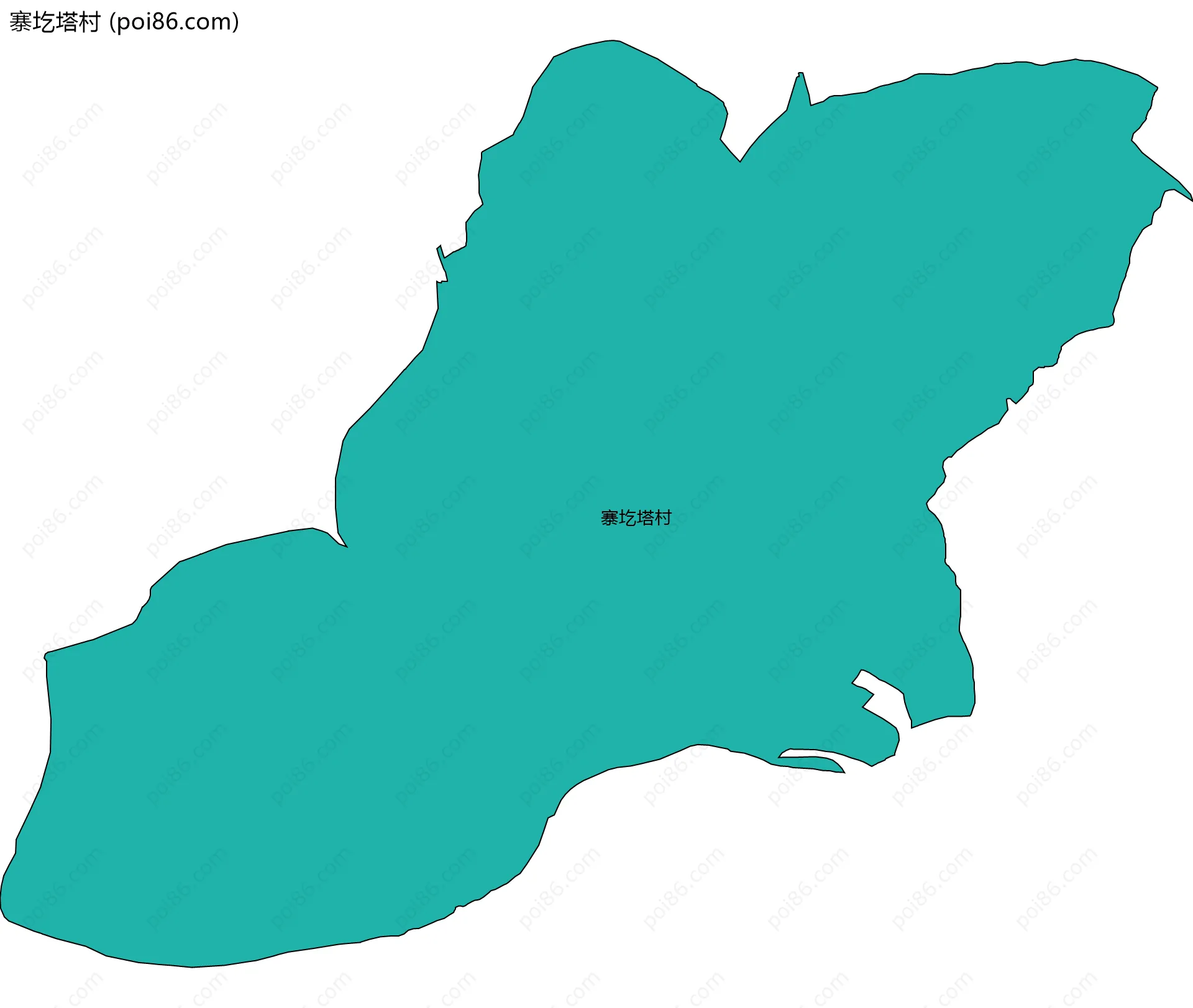 寨圪塔村边界地图