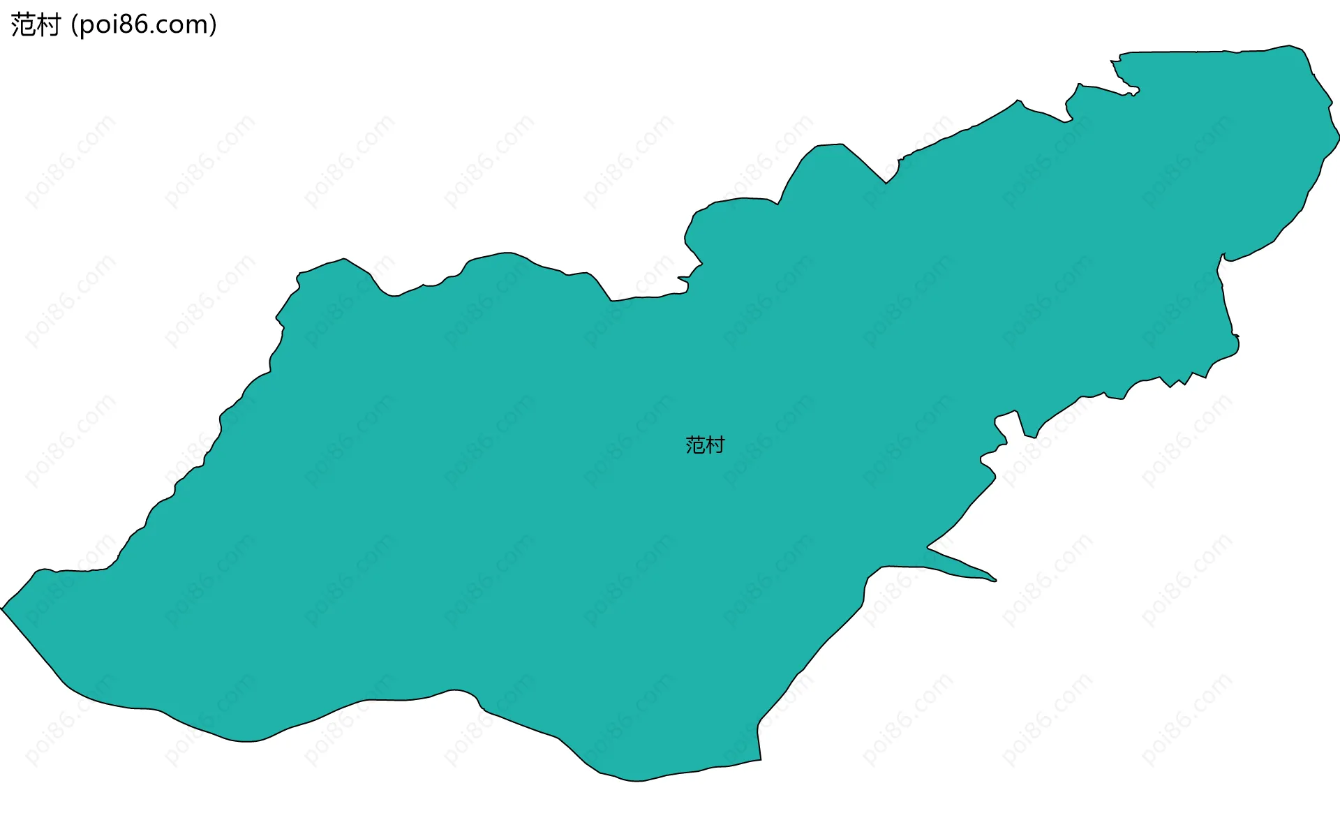 范村边界地图