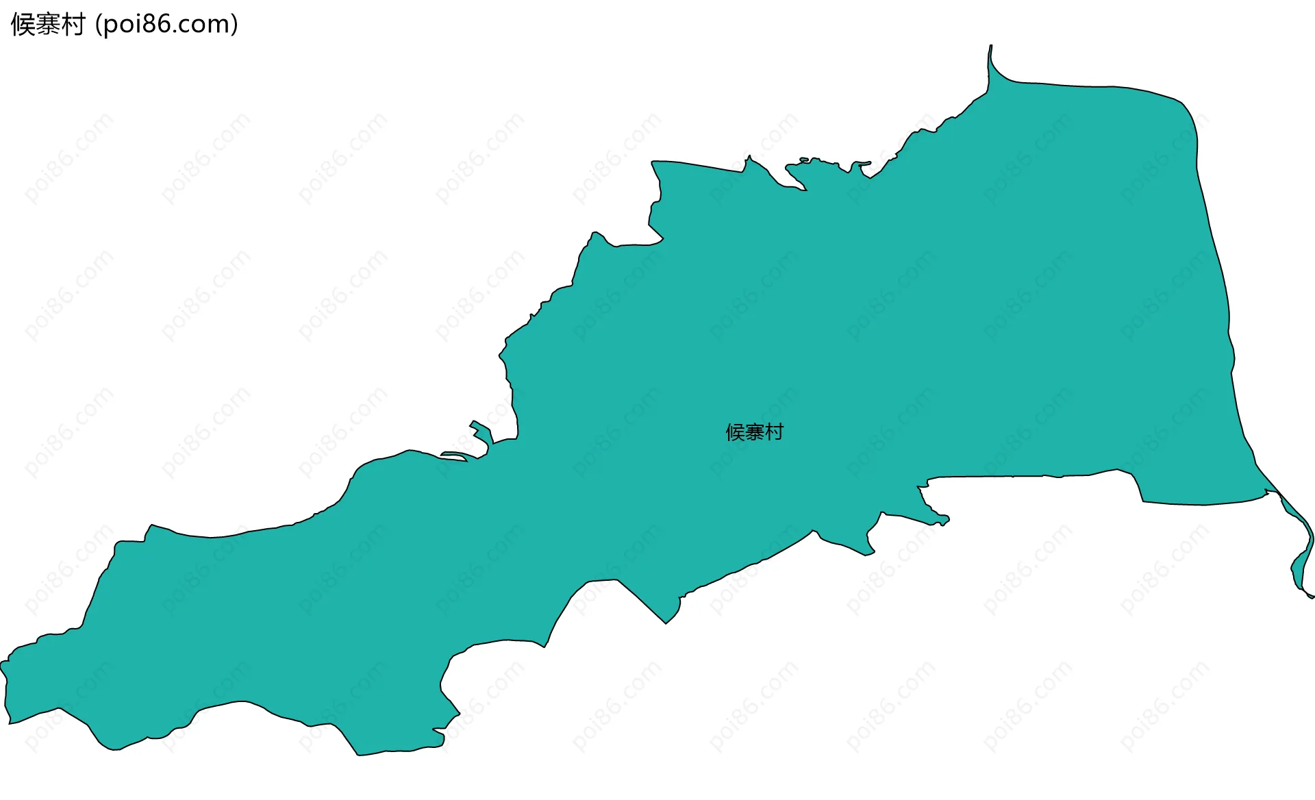 候寨村边界地图