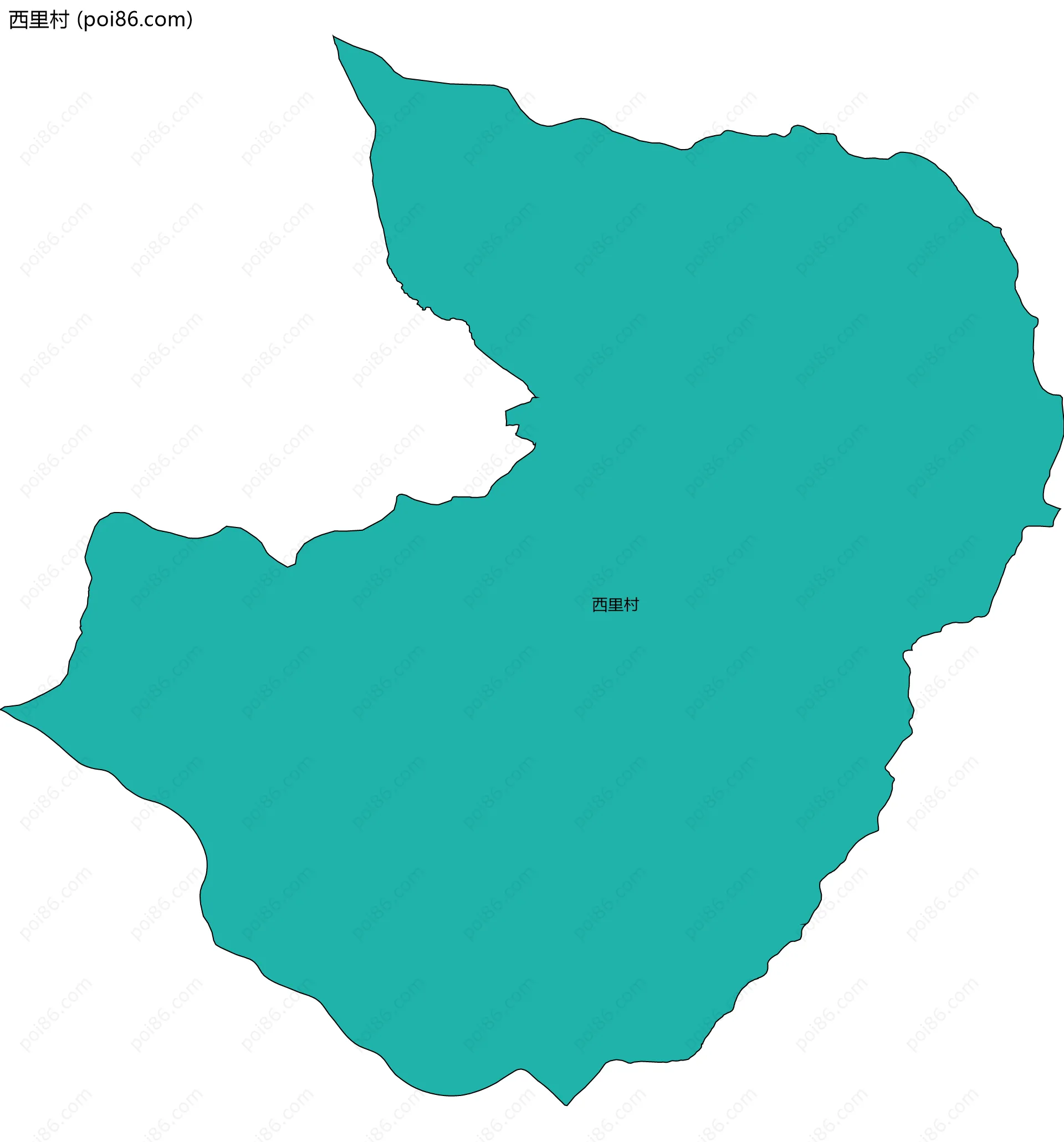 西里村边界地图