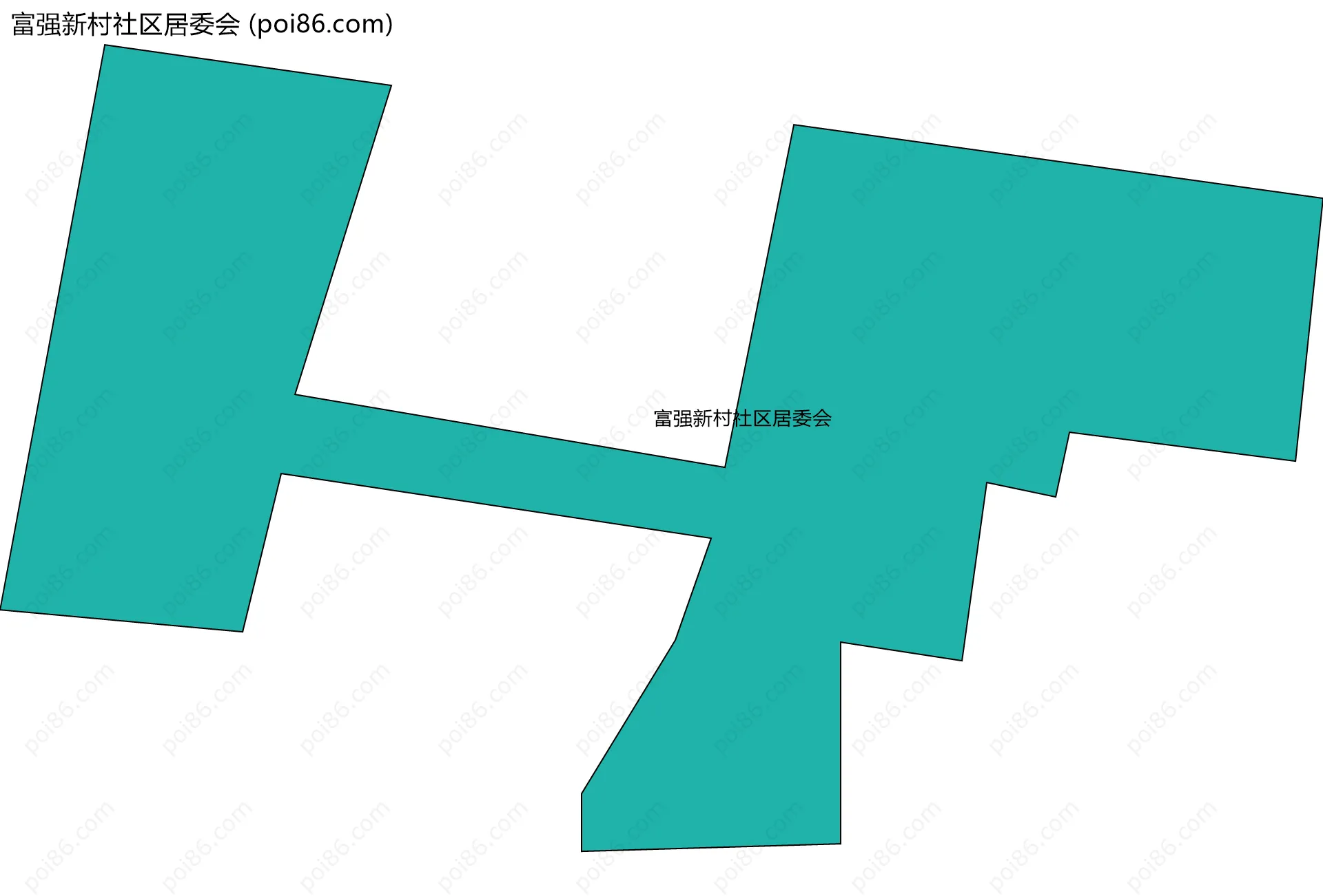 富强新村社区居委会边界地图