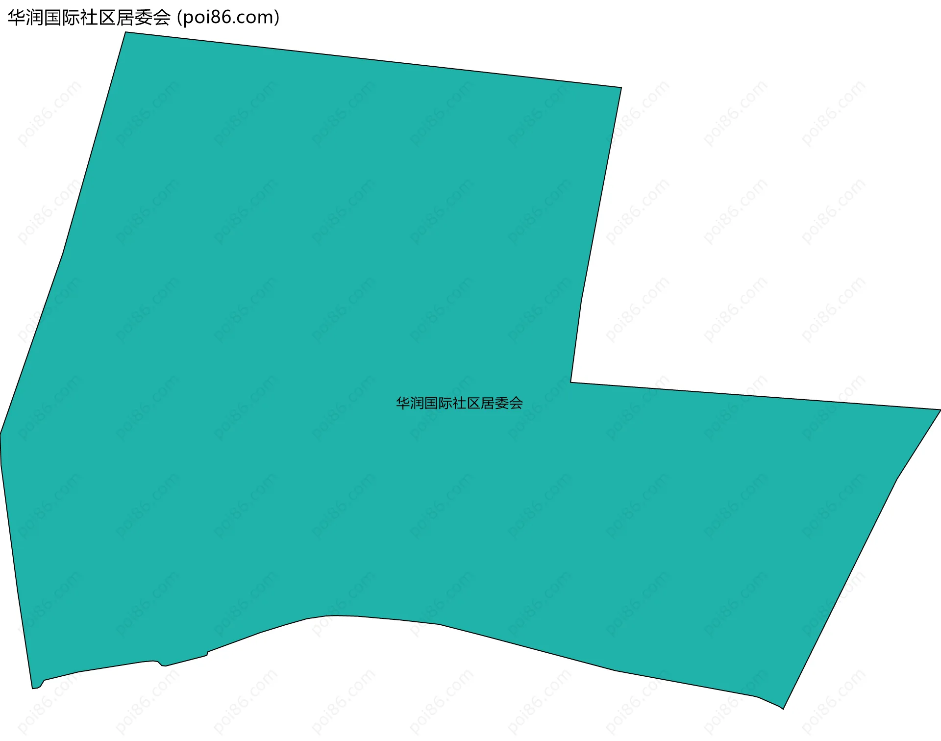 华润国际社区居委会边界地图