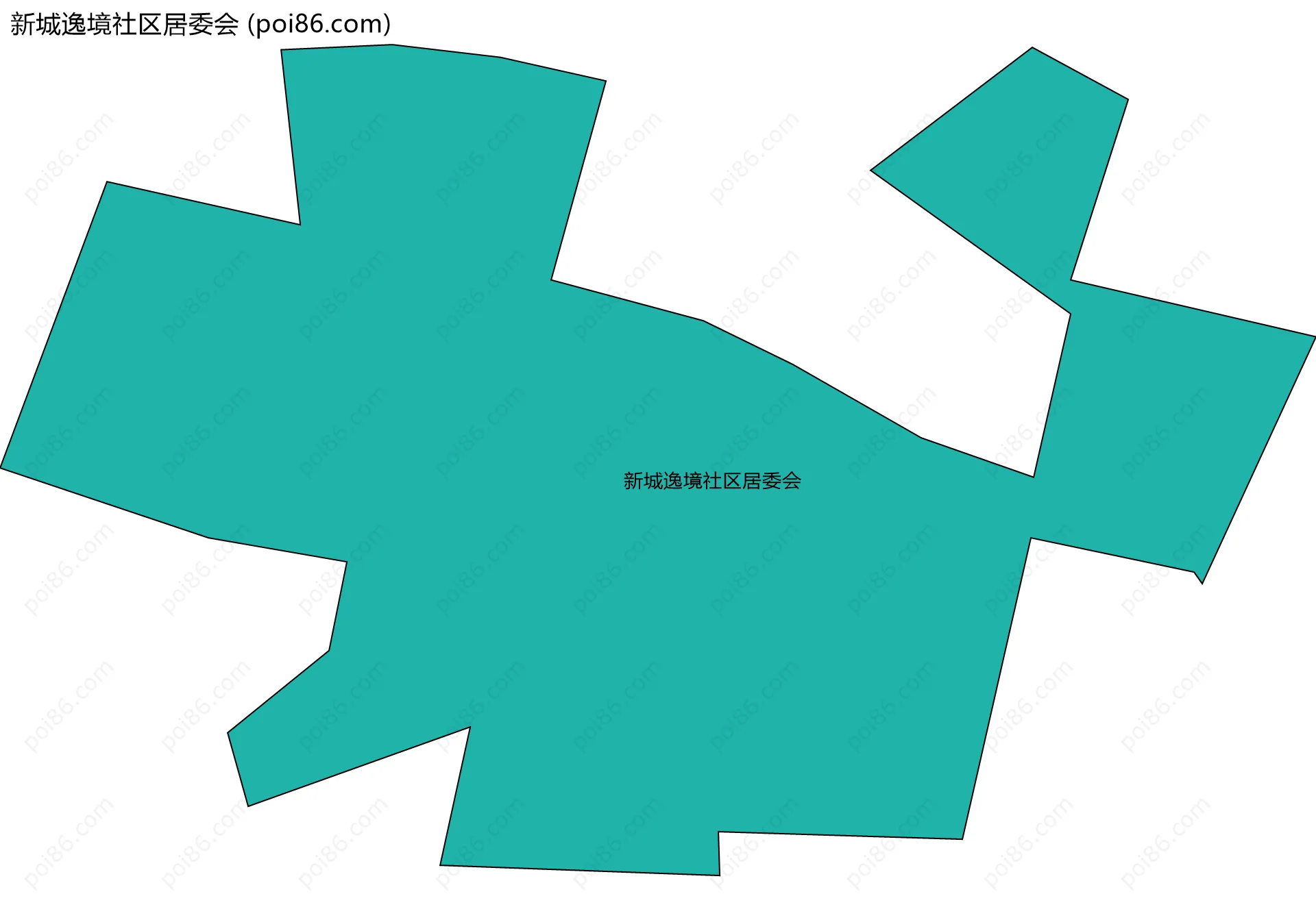 新城逸境社区居委会边界地图