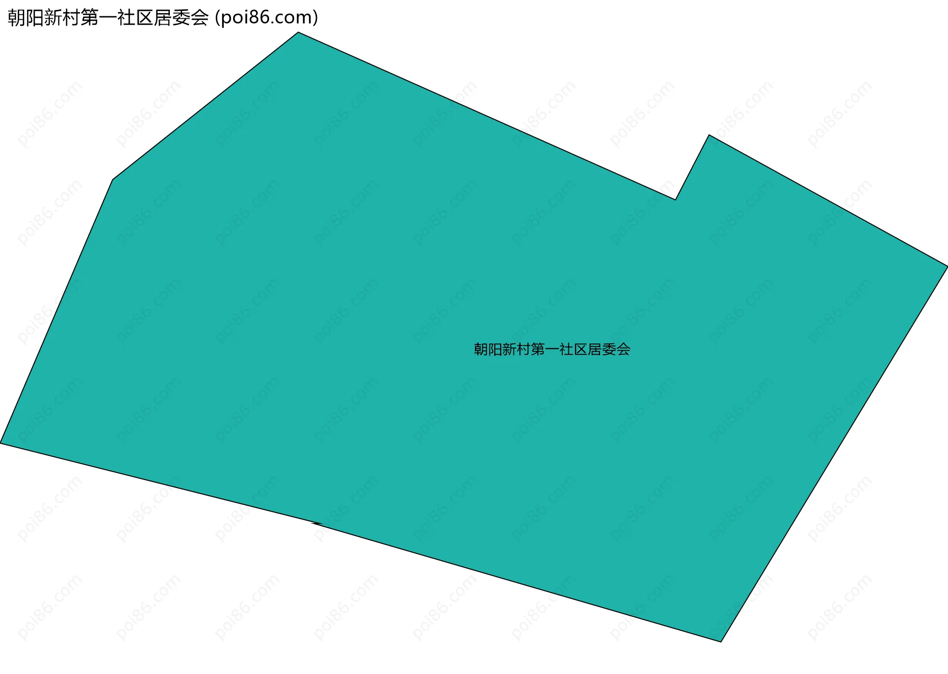 朝阳新村第一社区居委会边界地图