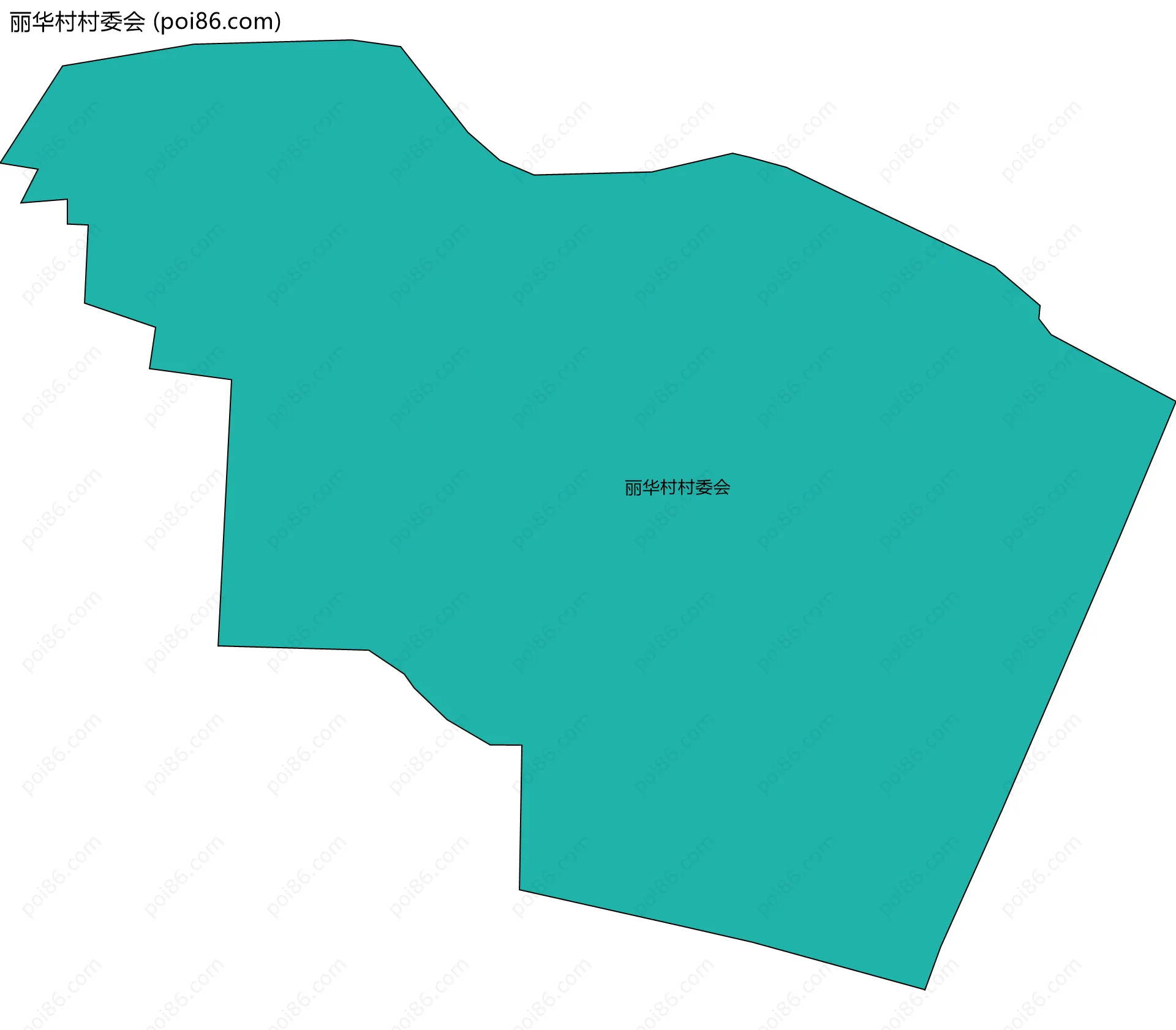 丽华村村委会边界地图