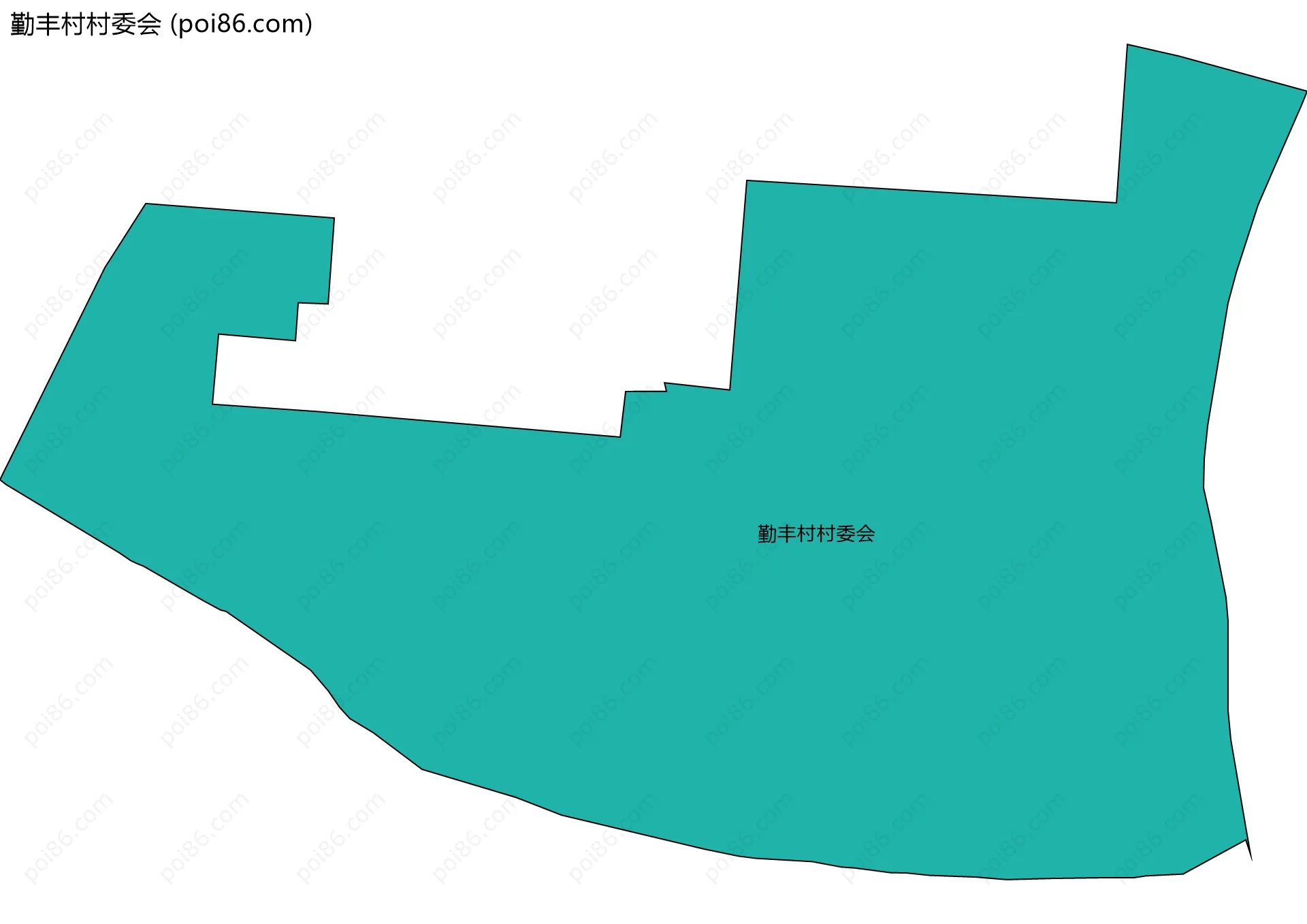 勤丰村村委会边界地图