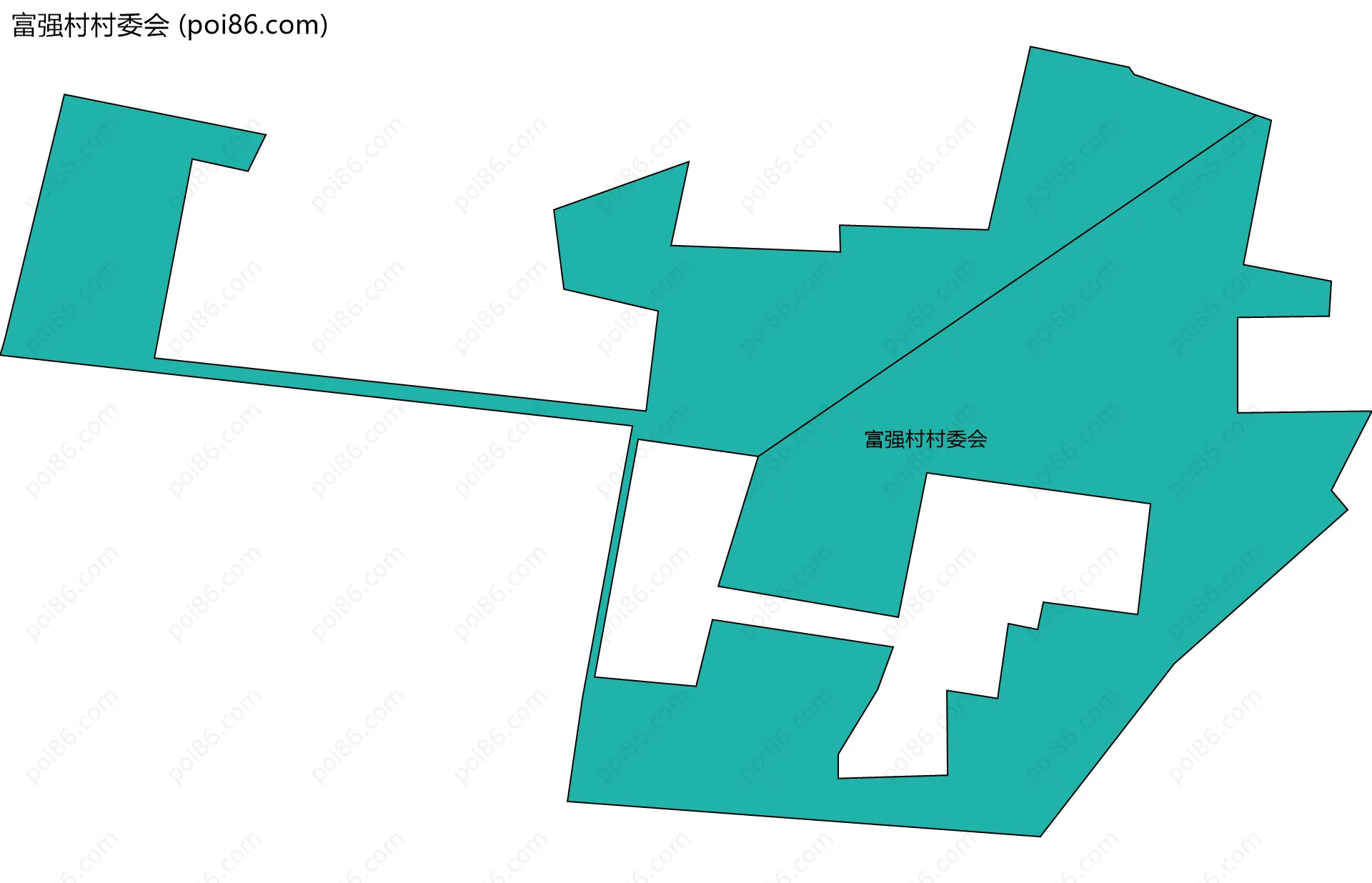 富强村村委会边界地图