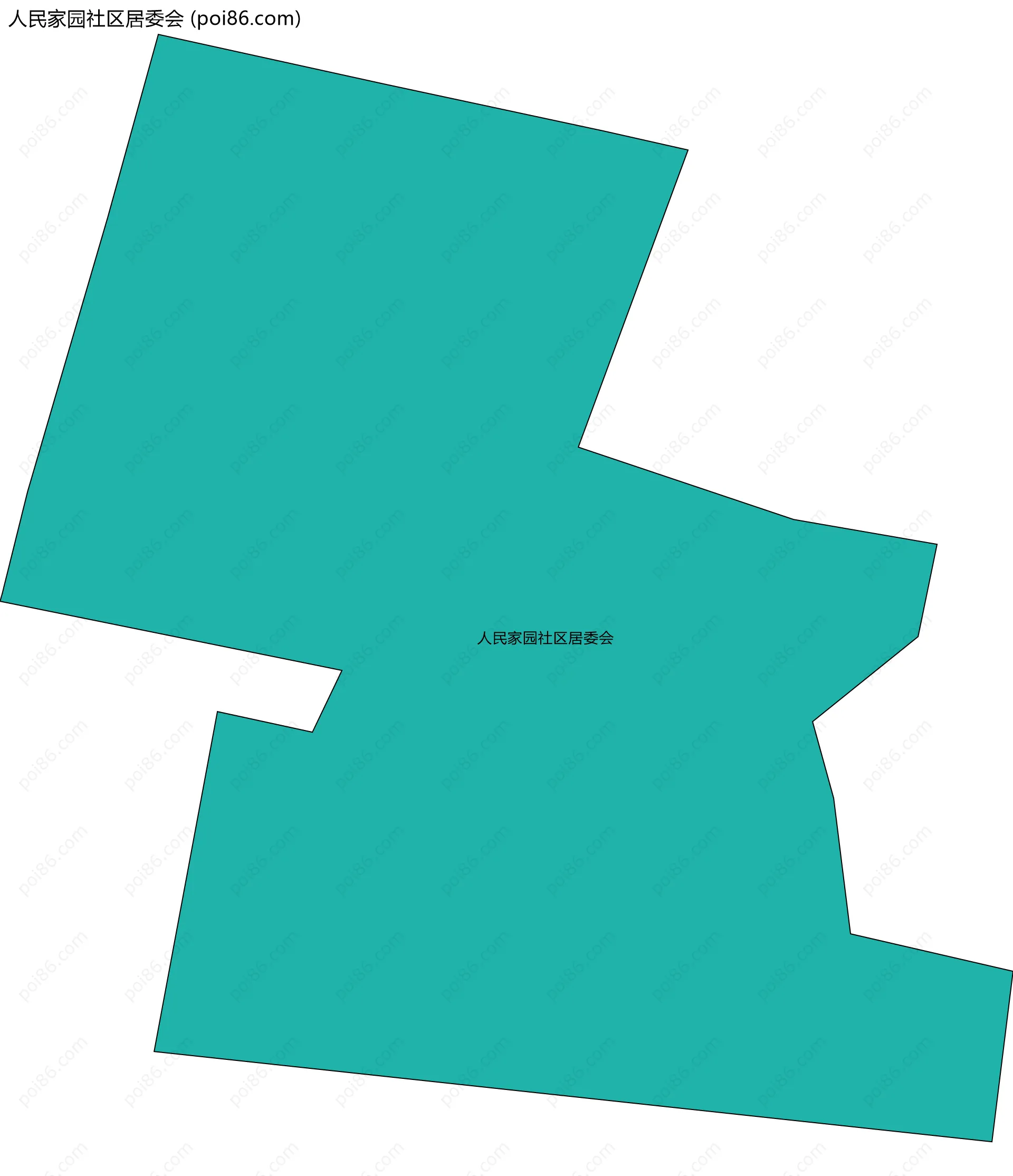 人民家园社区居委会边界地图