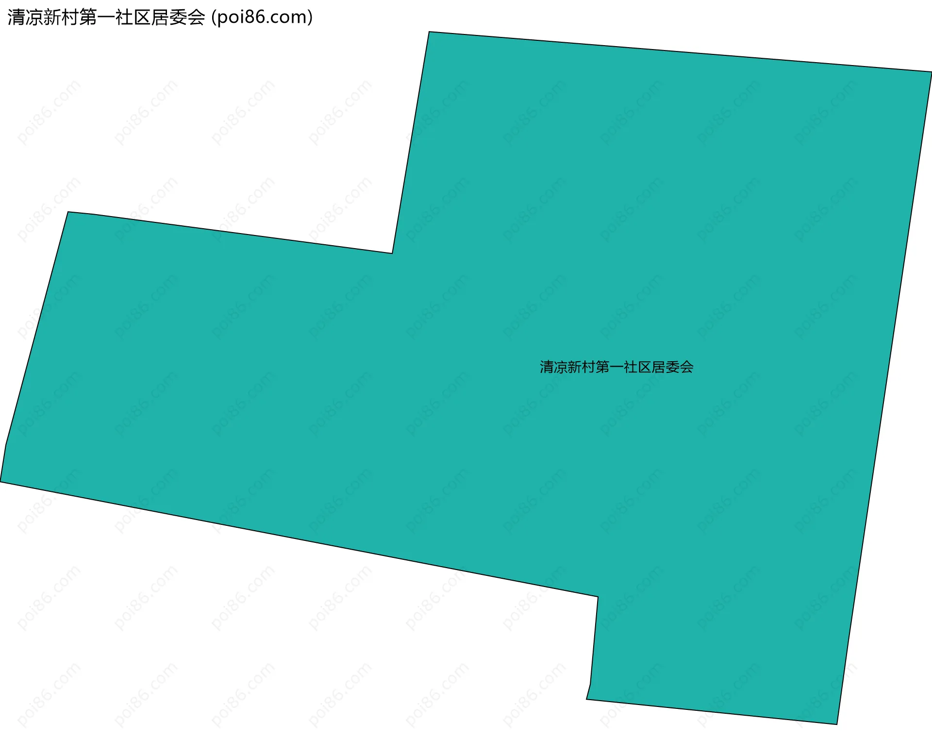 清凉新村第一社区居委会边界地图