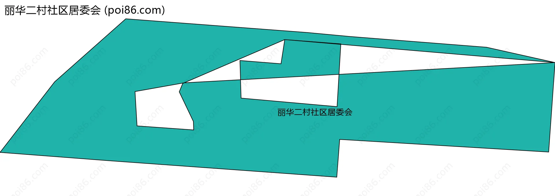 丽华二村社区居委会边界地图