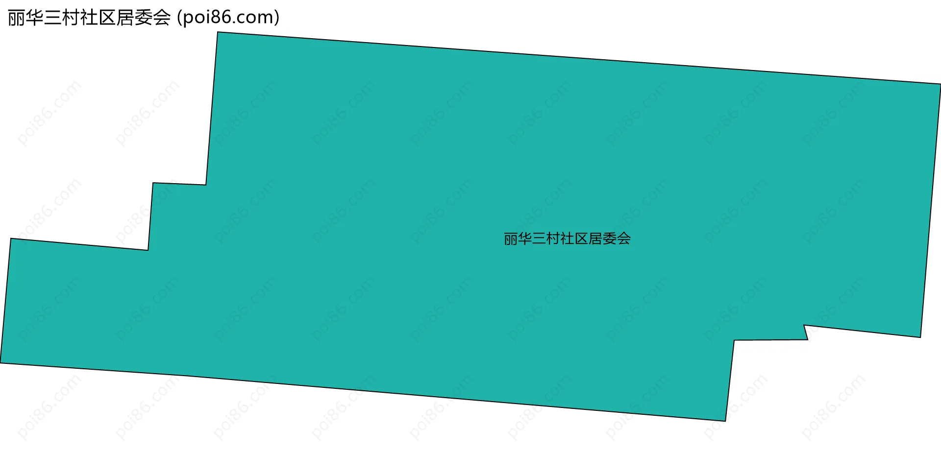 丽华三村社区居委会边界地图