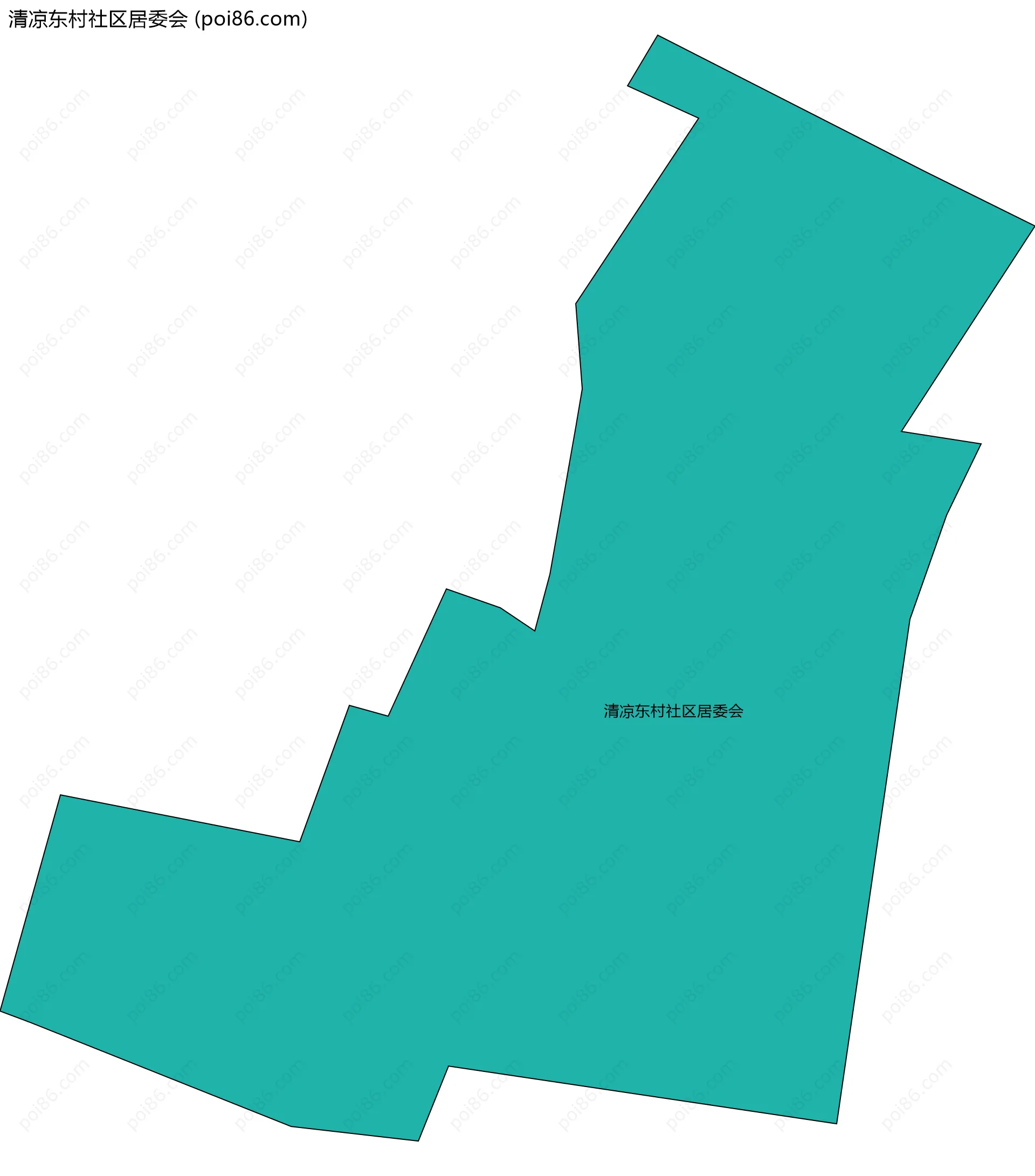 清凉东村社区居委会边界地图