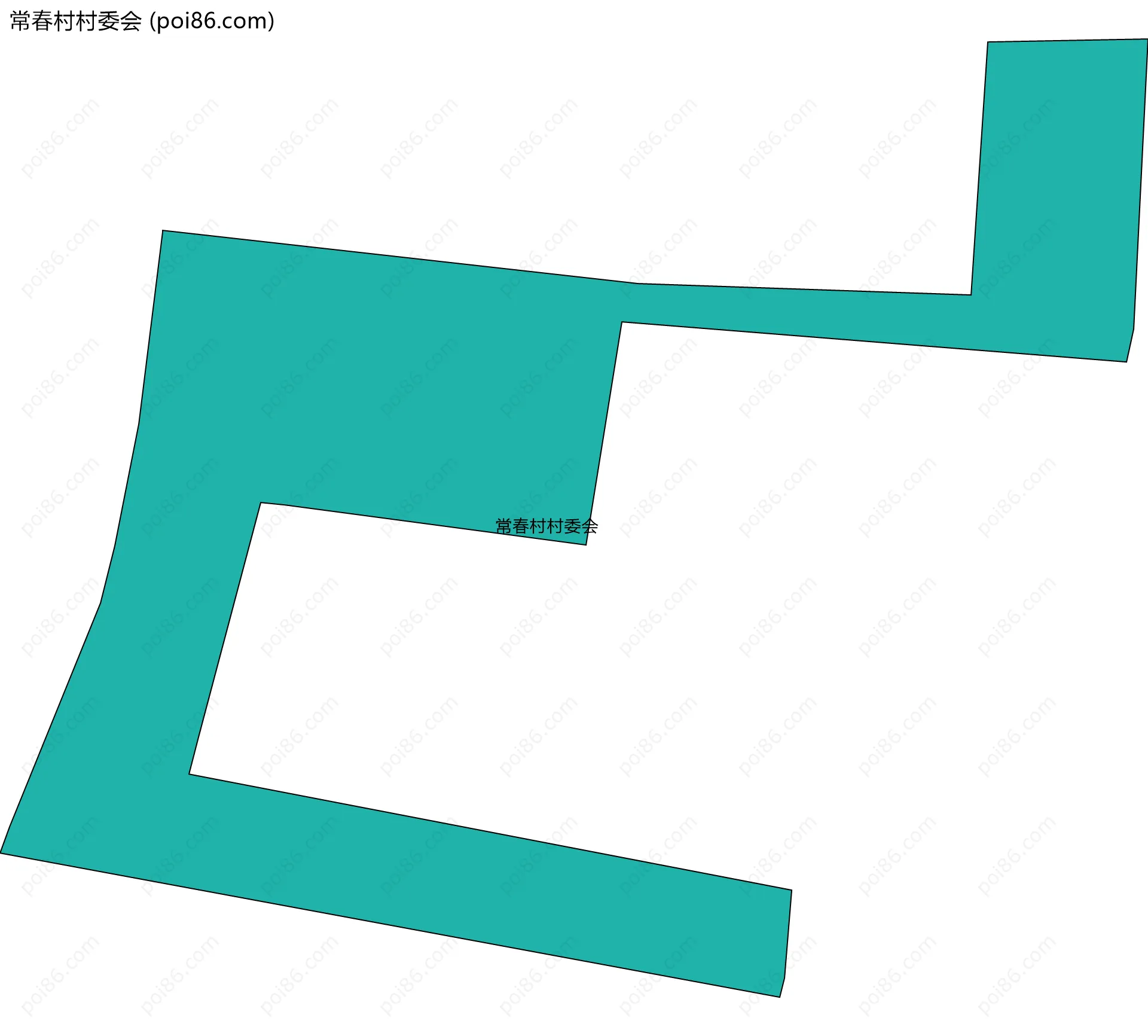 常春村村委会边界地图