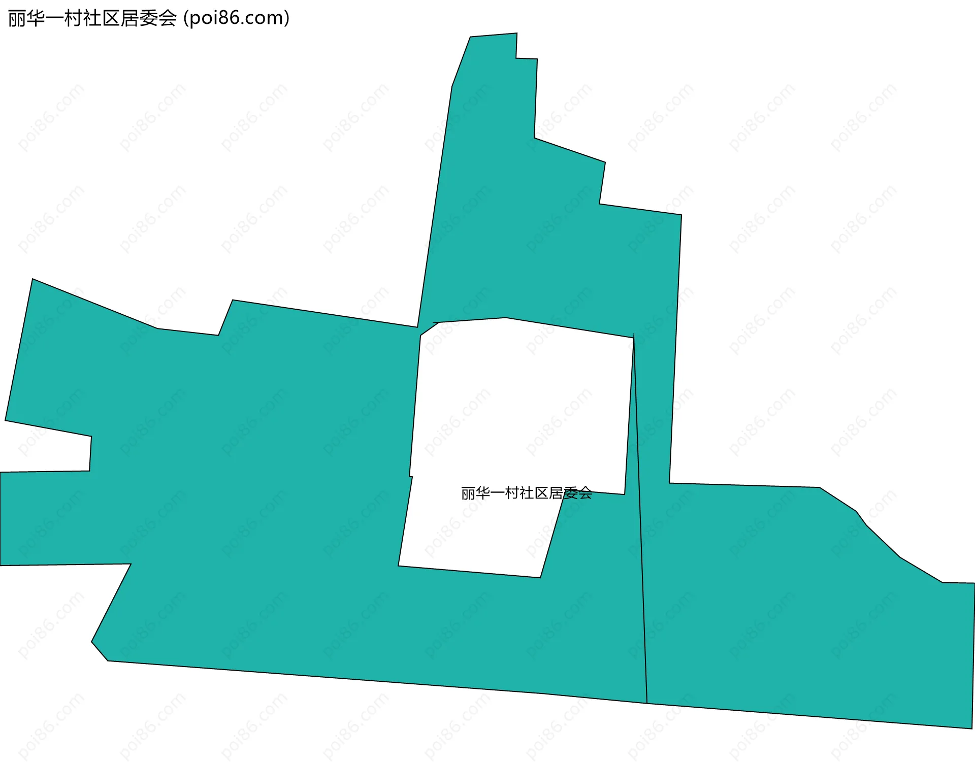 丽华一村社区居委会边界地图