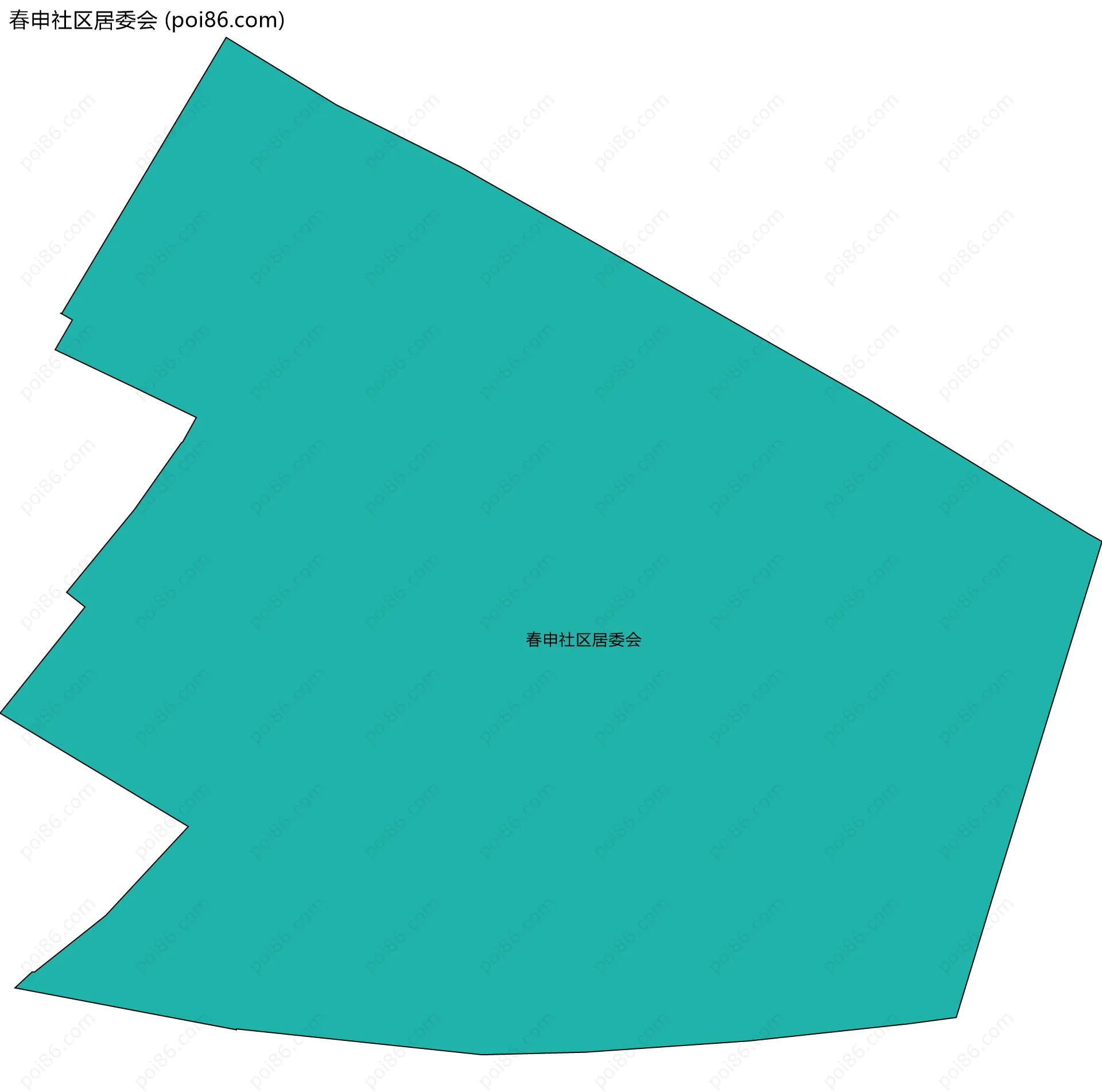 春申社区居委会边界地图