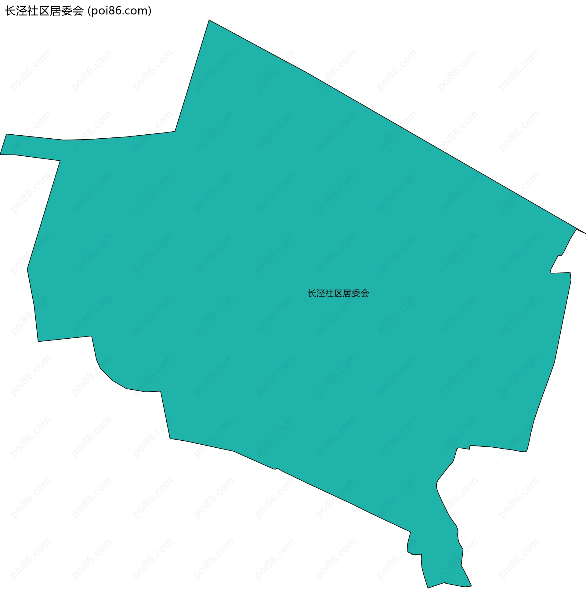 长泾社区居委会边界地图