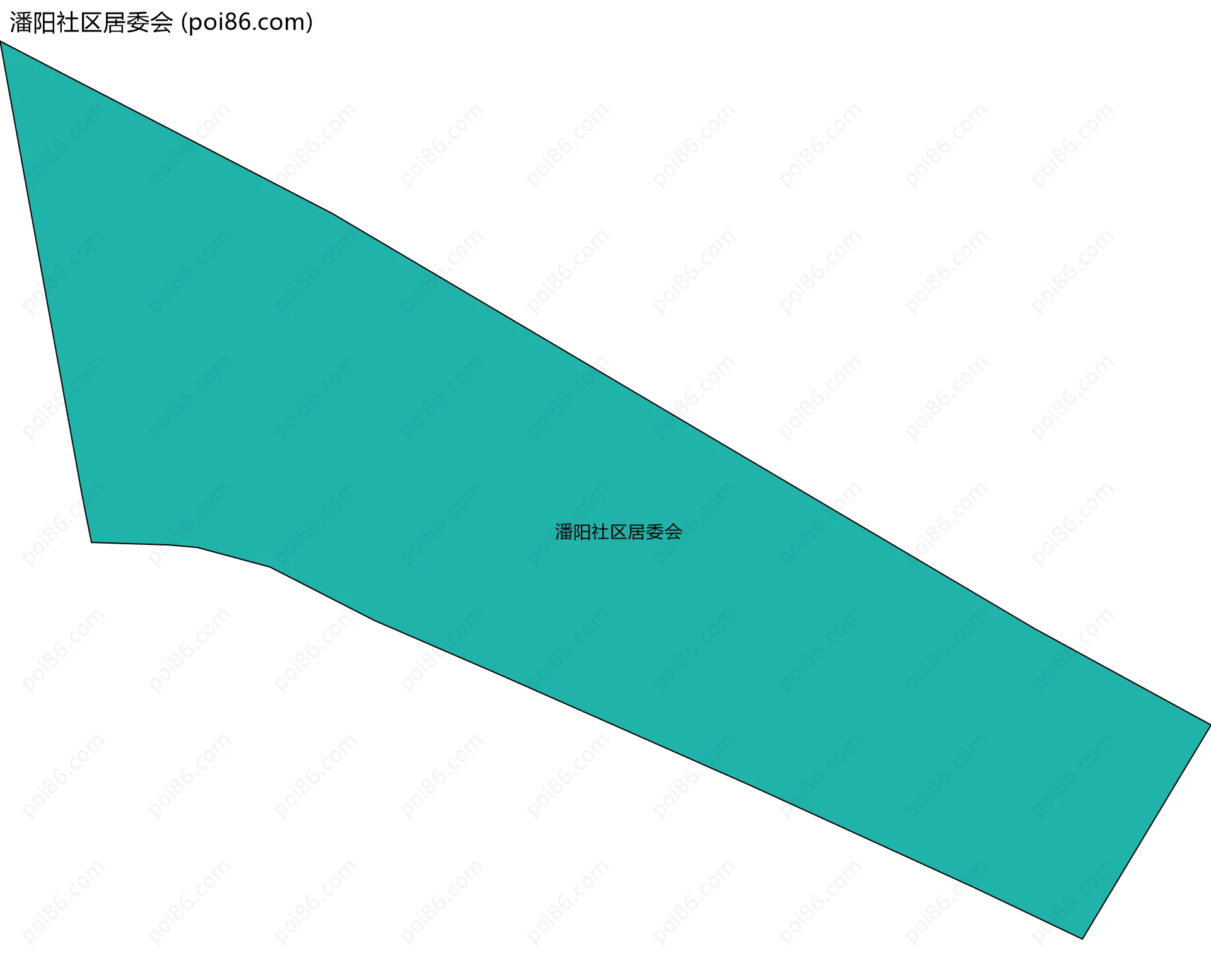 潘阳社区居委会边界地图