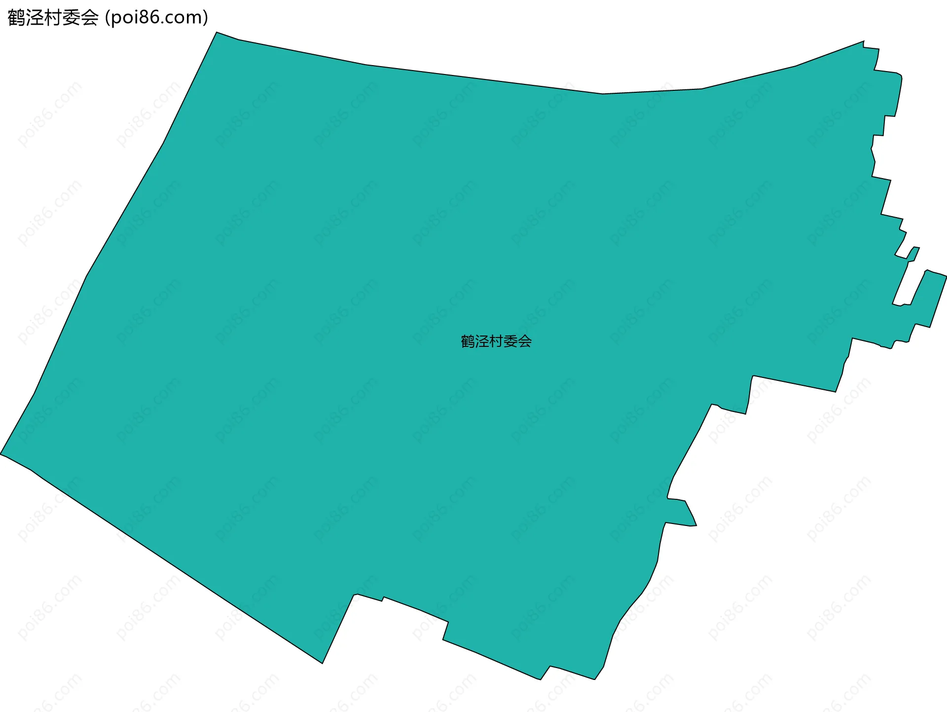鹤泾村委会边界地图