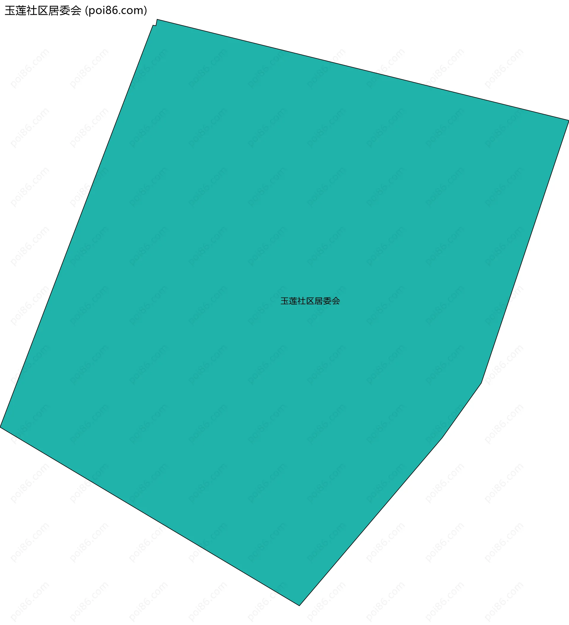 玉莲社区居委会边界地图