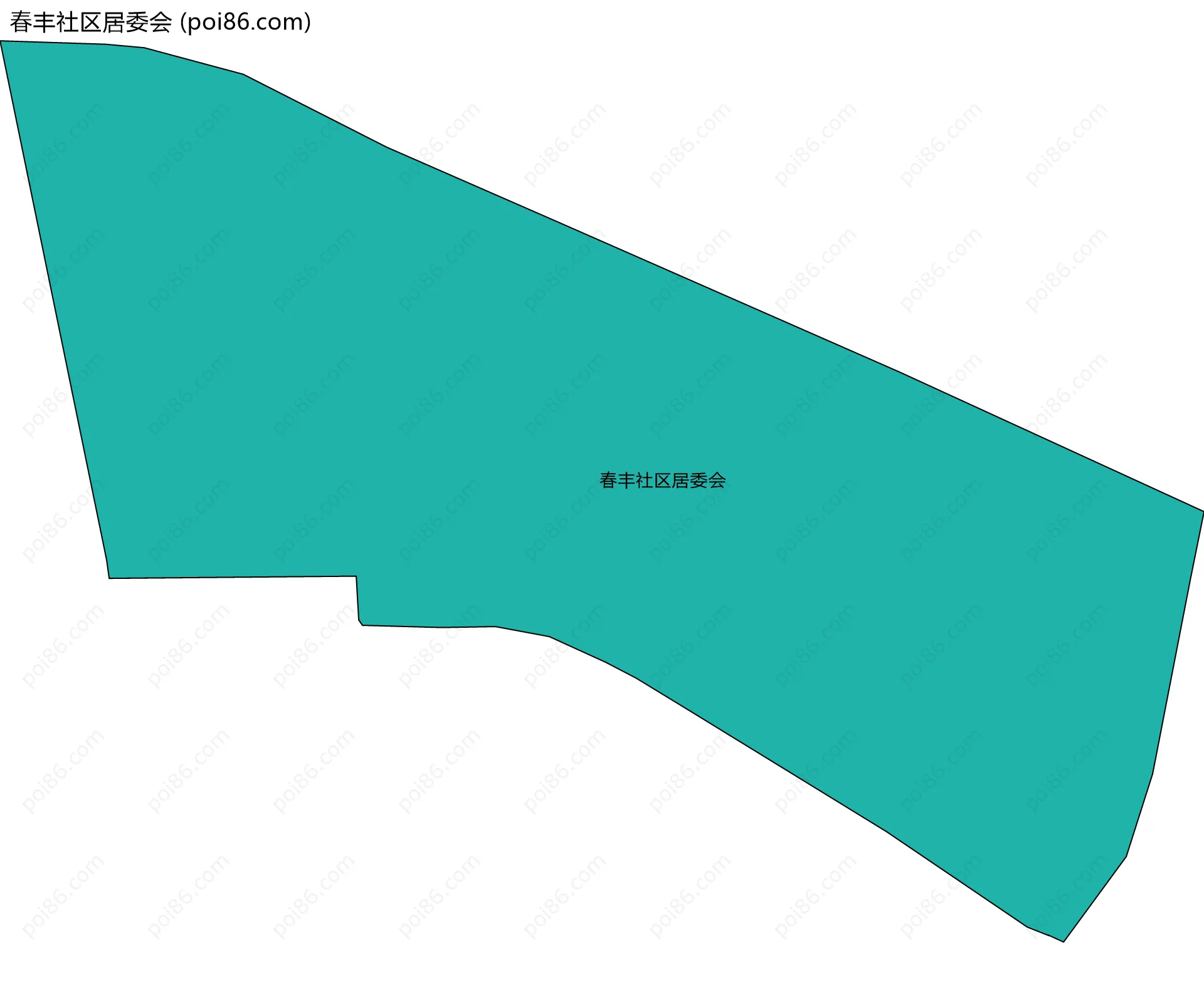 春丰社区居委会边界地图