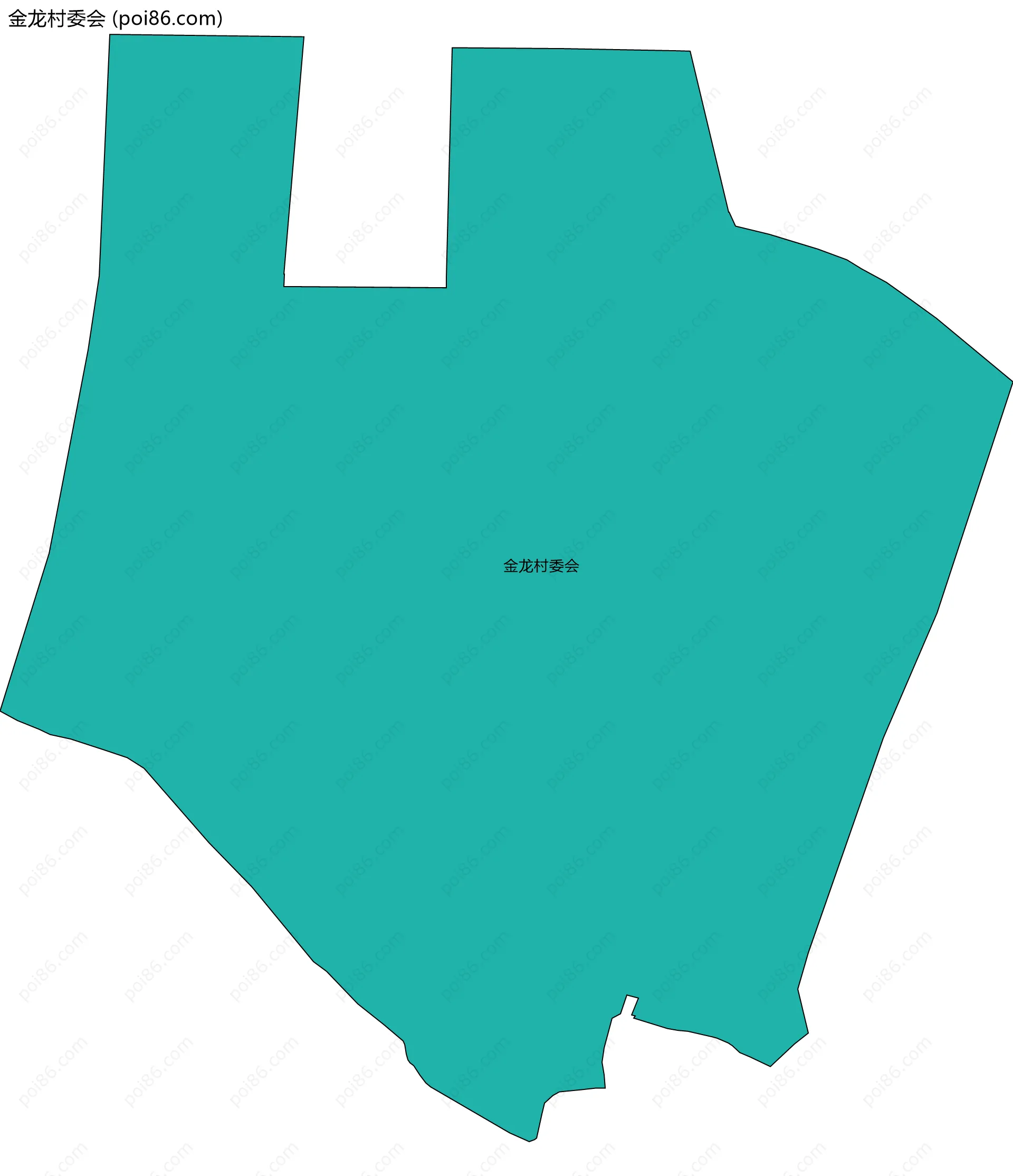 金龙村委会边界地图