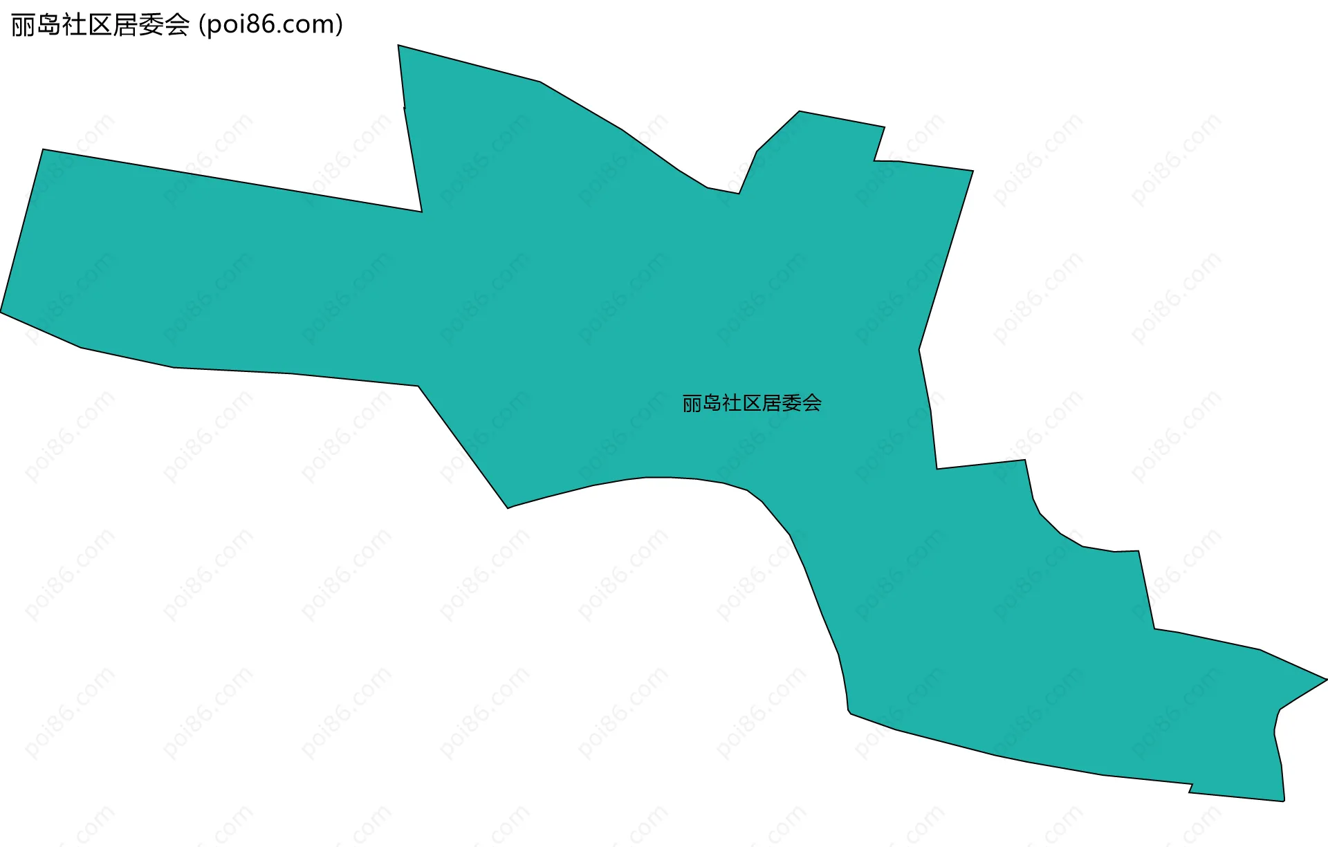 丽岛社区居委会边界地图