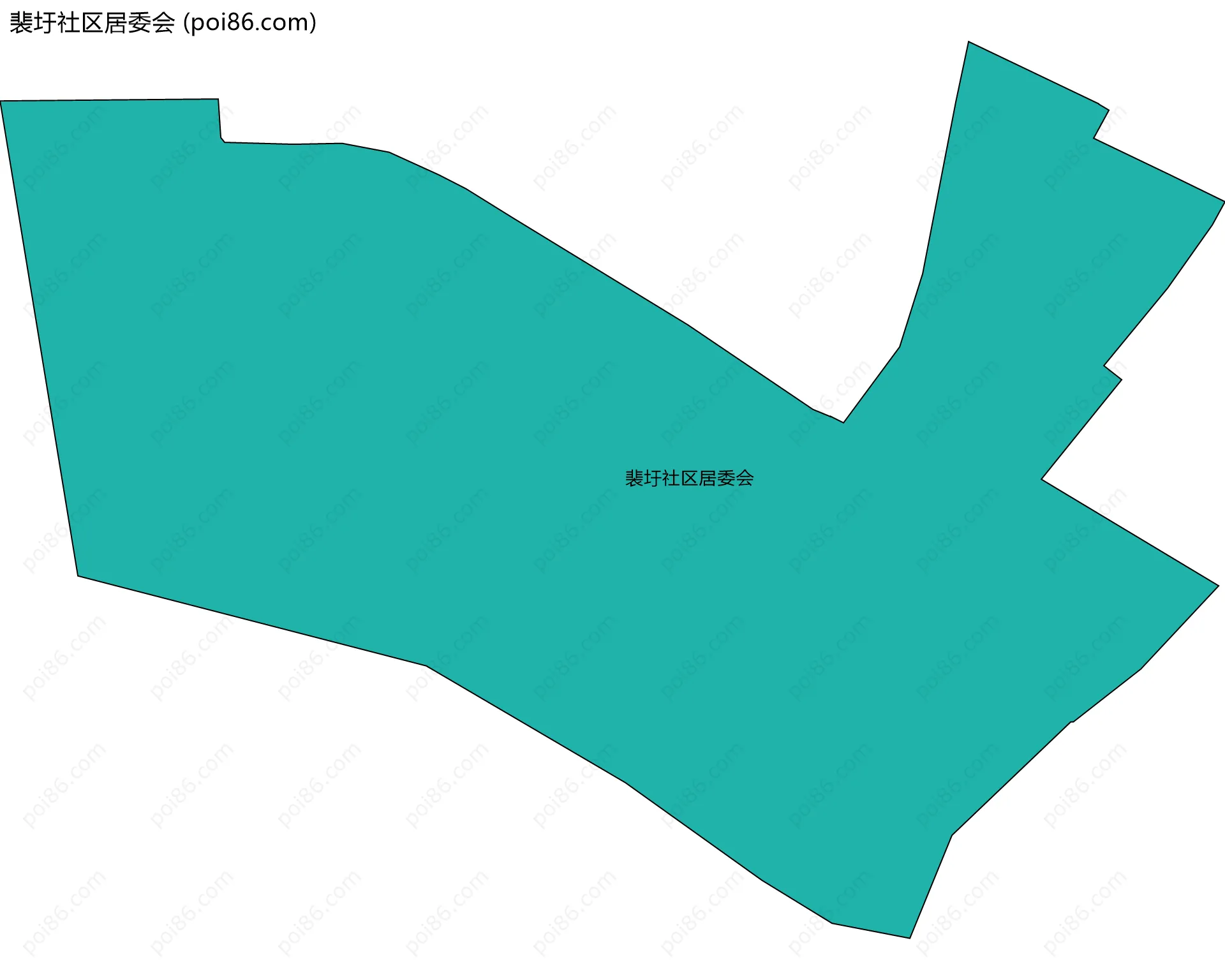 裴圩社区居委会边界地图