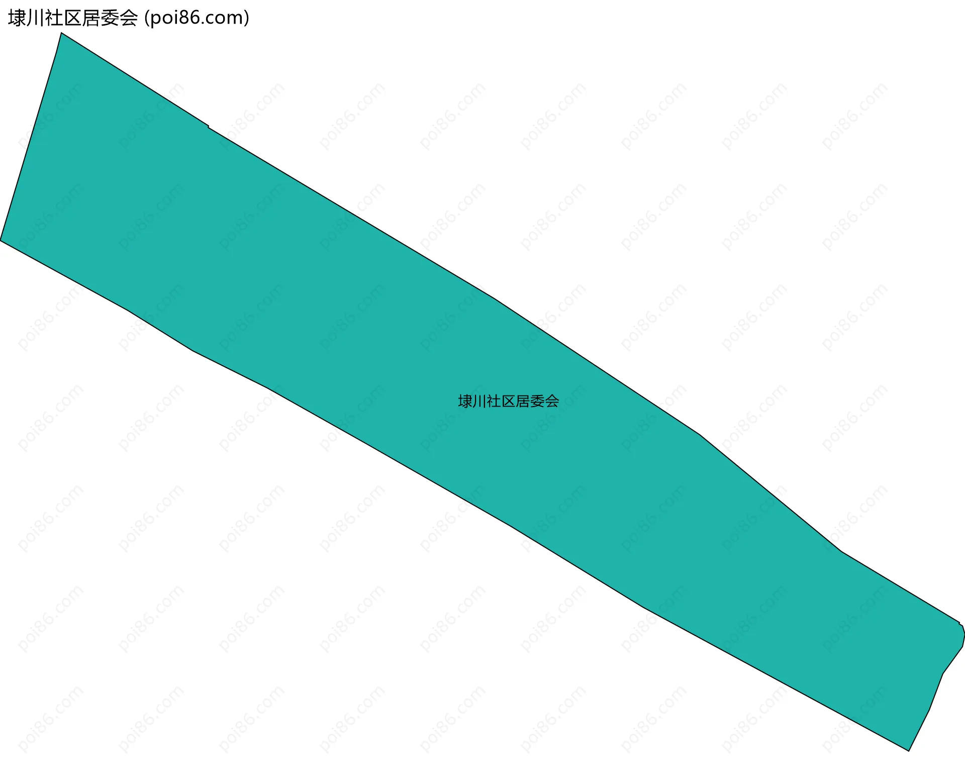 埭川社区居委会边界地图