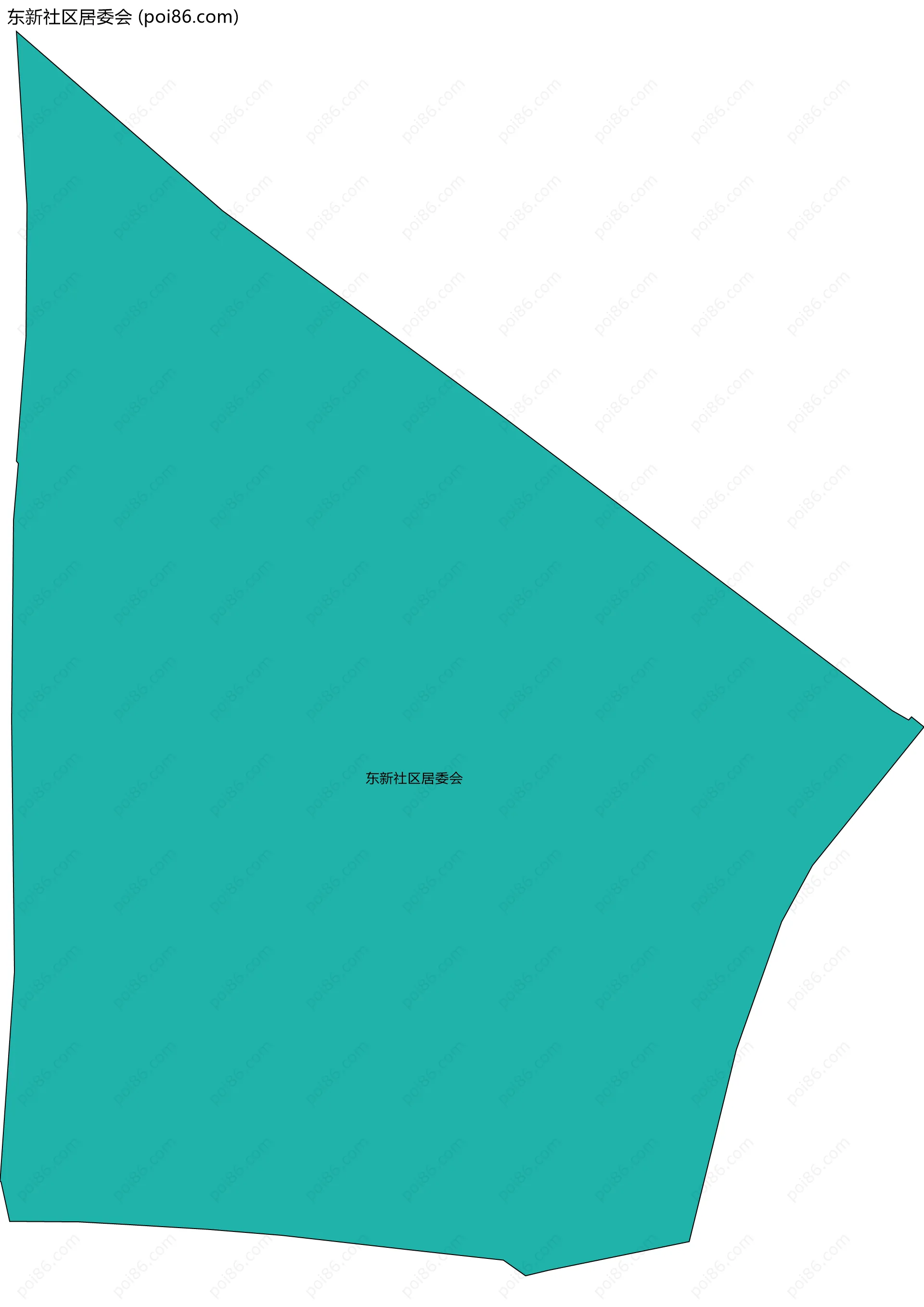 东新社区居委会边界地图