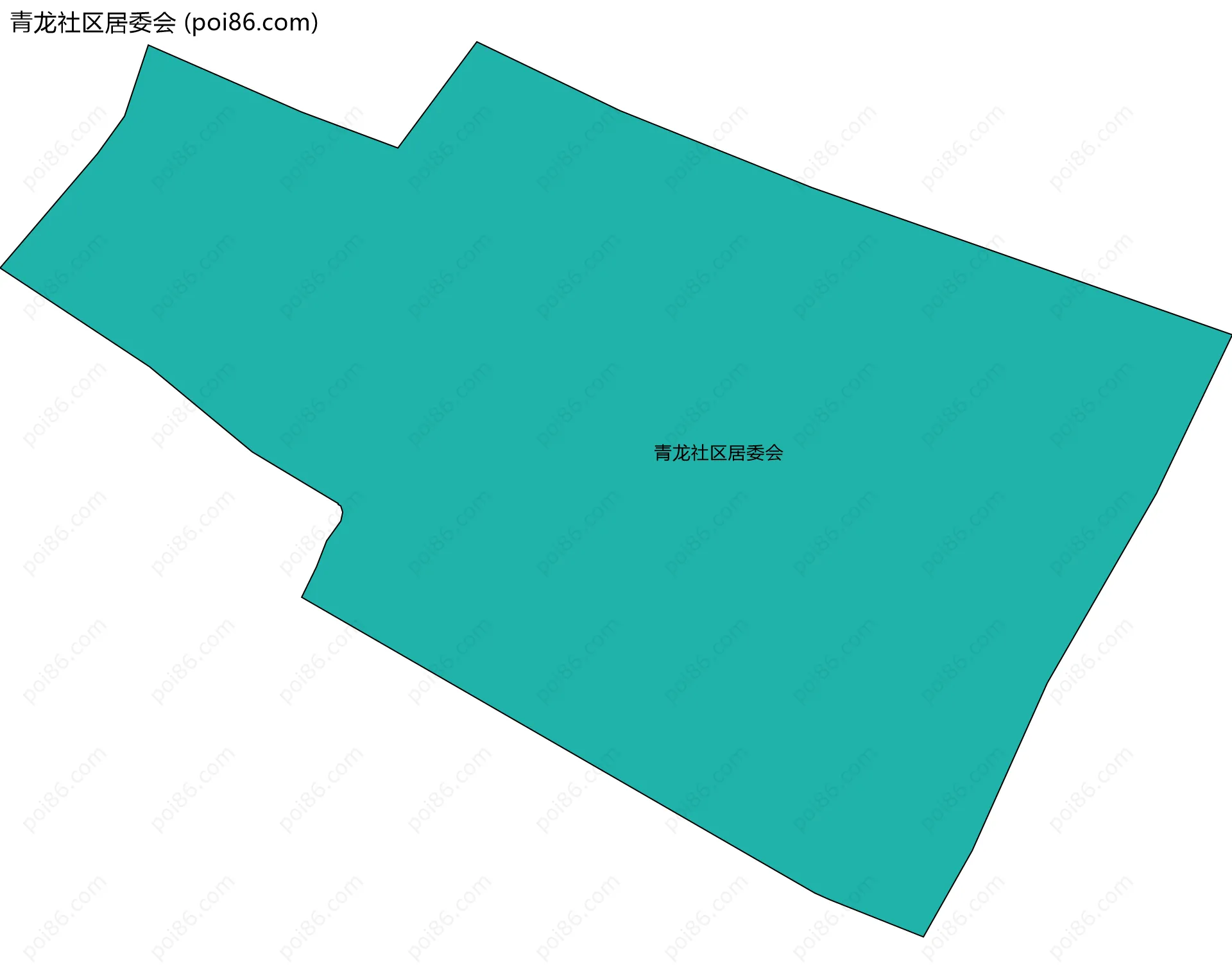 青龙社区居委会边界地图