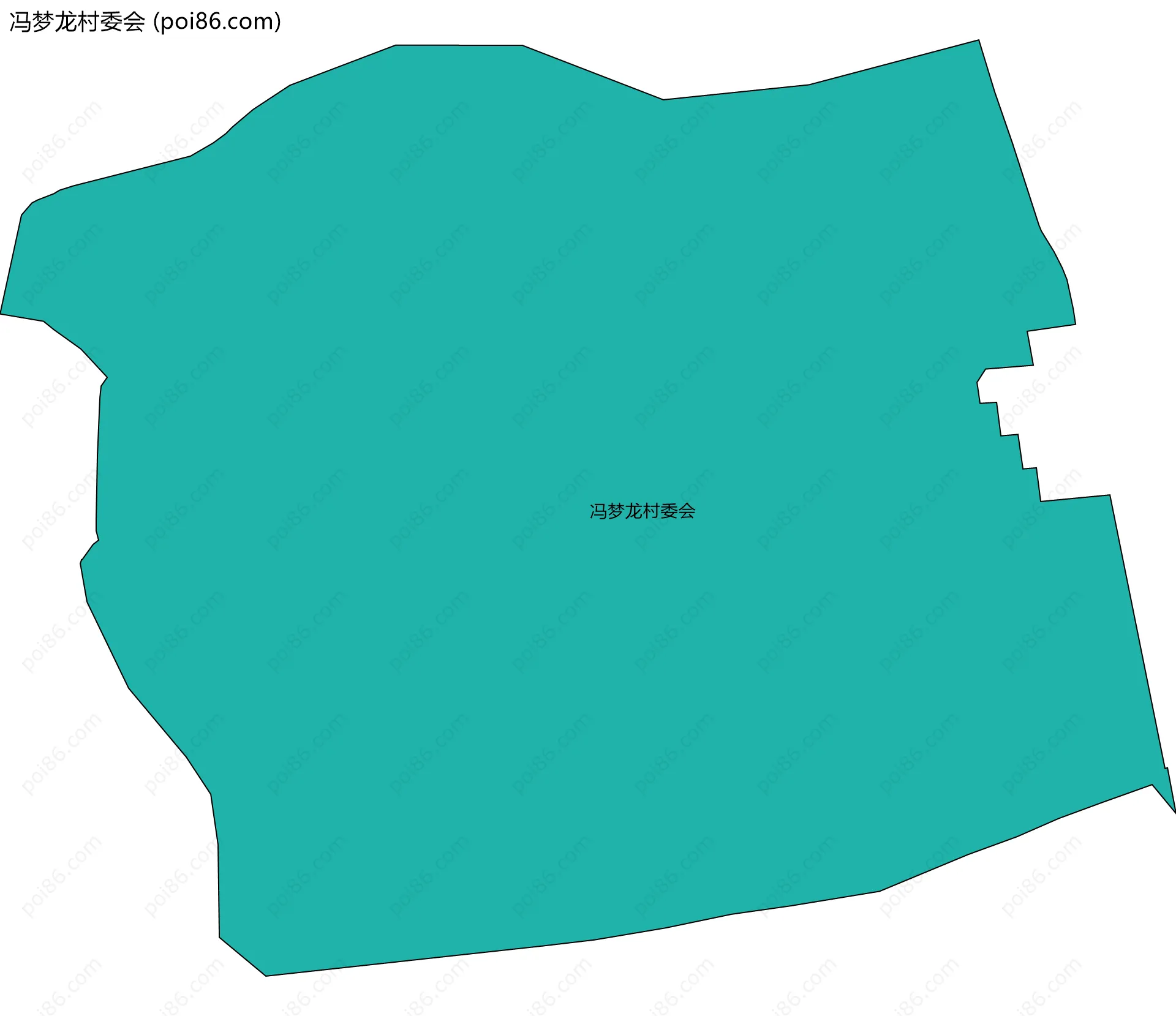 冯梦龙村委会边界地图