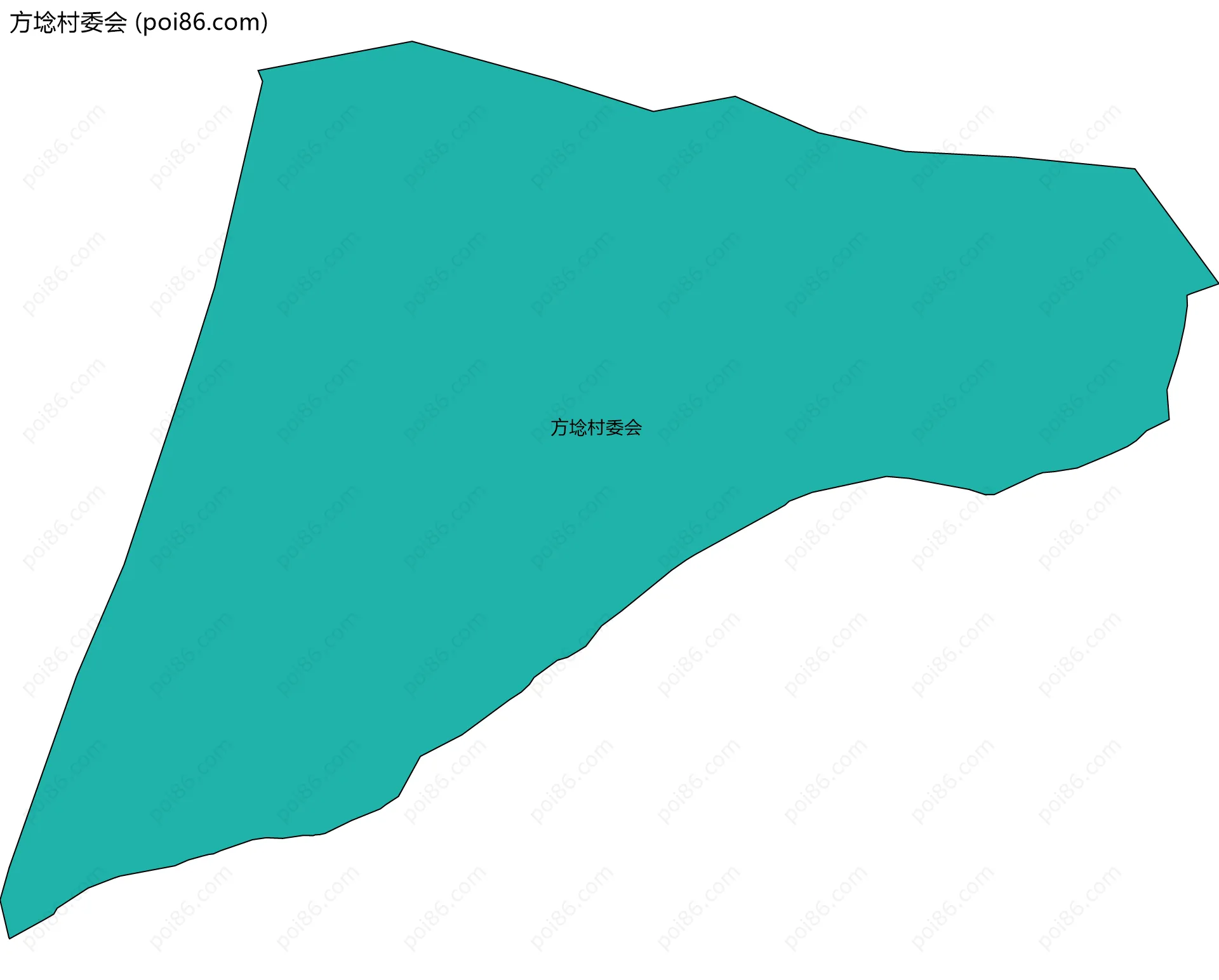 方埝村委会边界地图